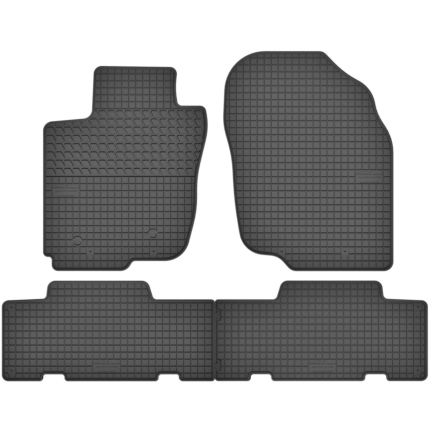 Motohobby Passform Gummi Fußmatten Set für Toyota RAV4 2005 - 2013