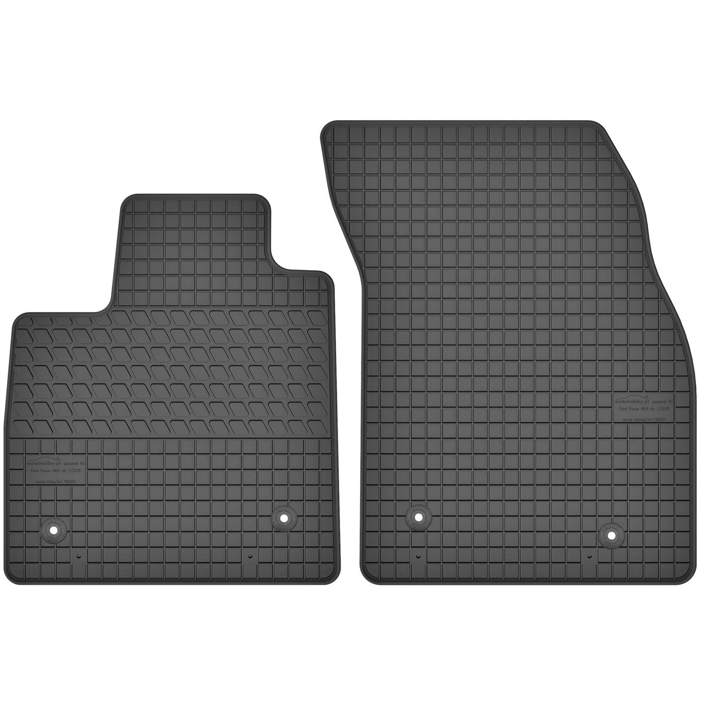 Motohobby Passform Gummi Fußmatten Set für Ford Focus 4 2018 - 2025