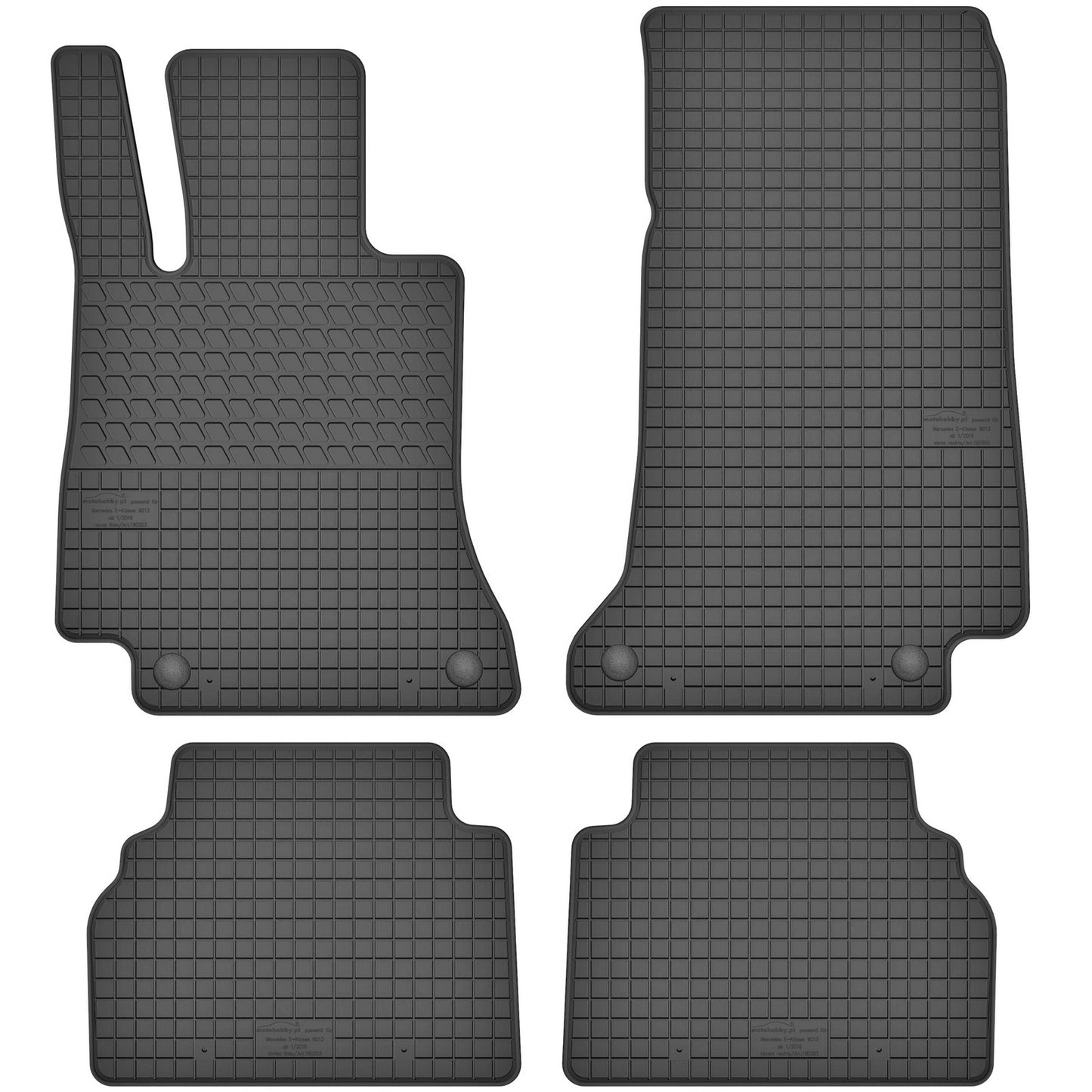 Motohobby Passform Gummi Fußmatten Set für Mercedes E W213 S213 2016 - 2023