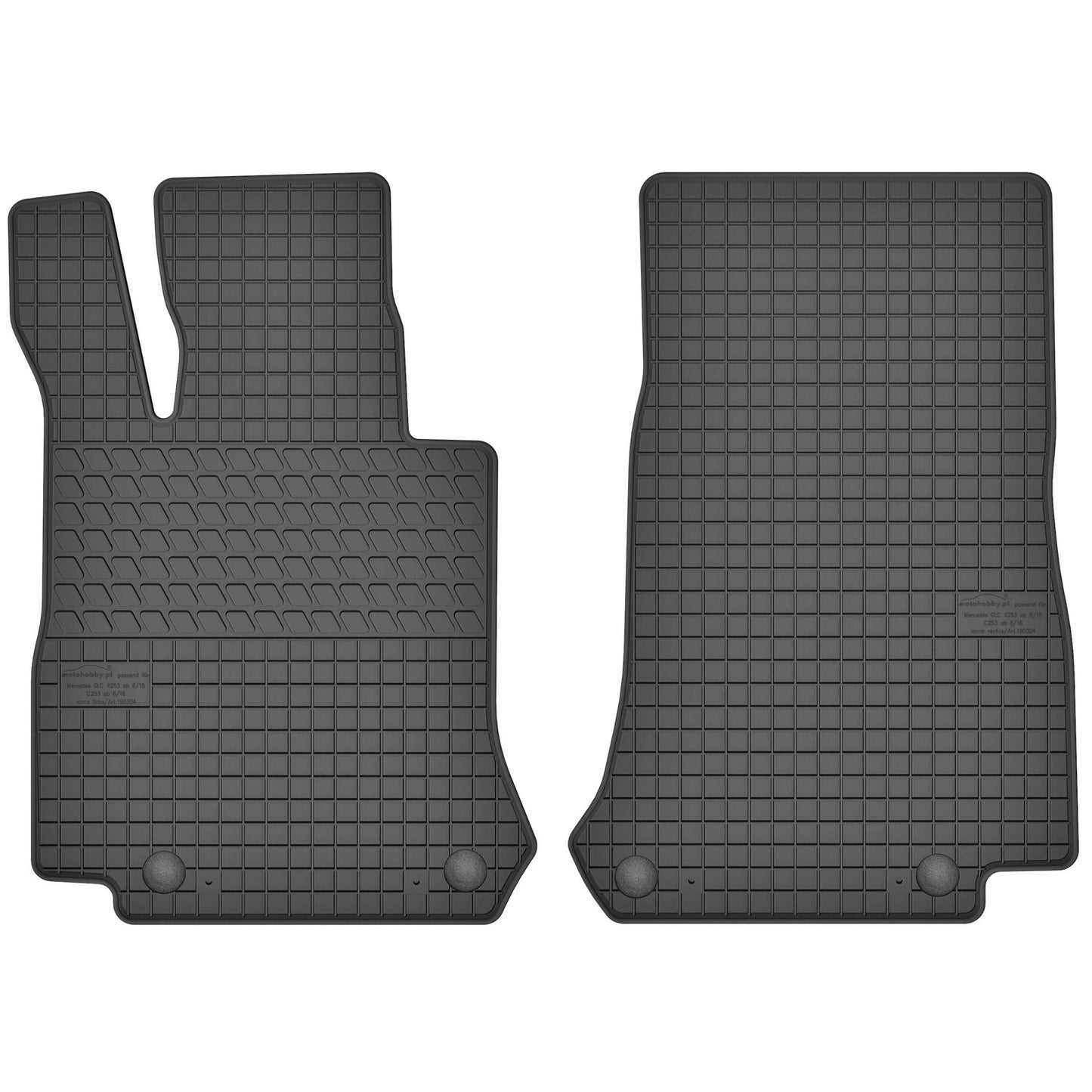 Motohobby Passform Gummi Fußmatten Set für Mercedes GLC X253 2015 - 2022