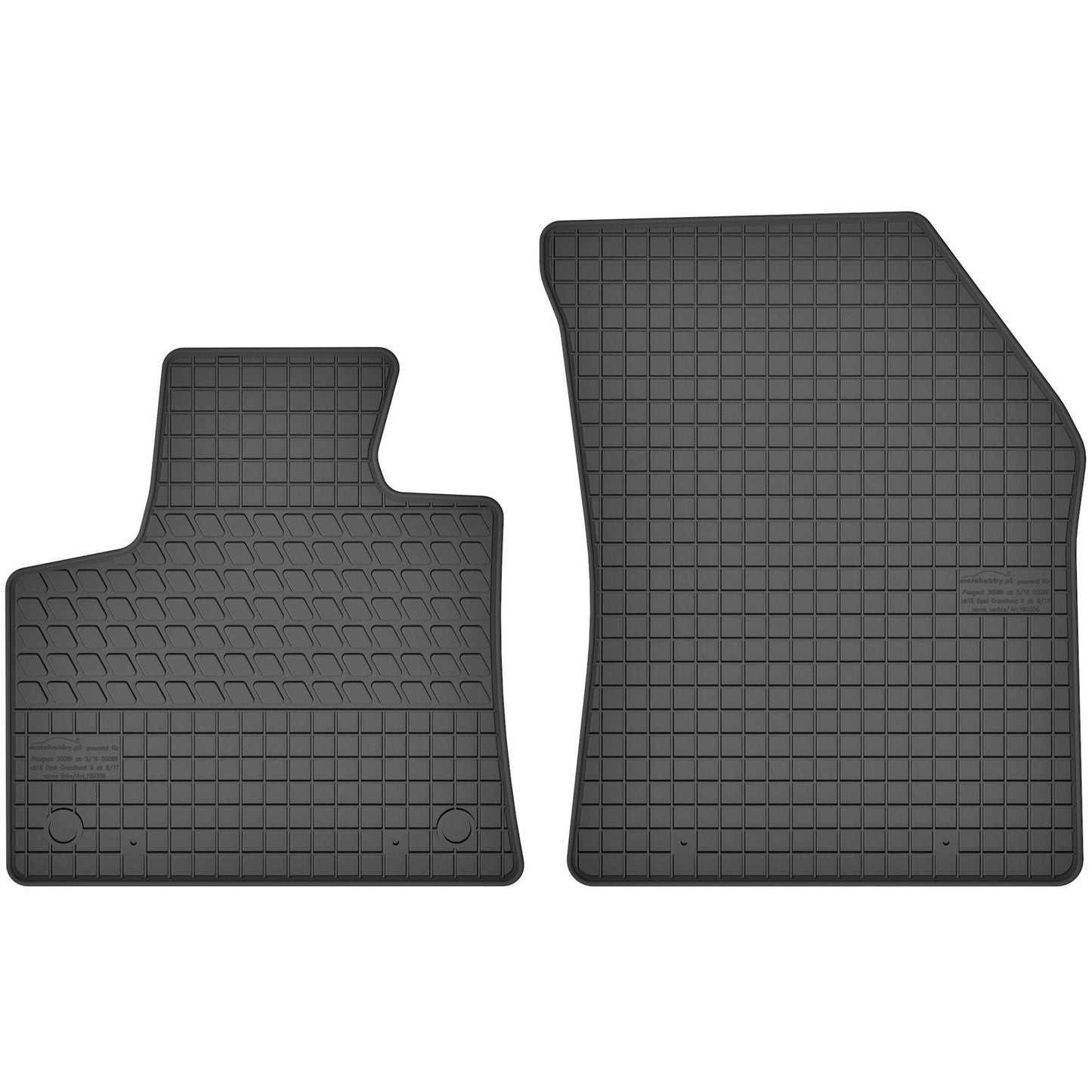 Motohobby Passform Gummi Fußmatten Set für Opel Grandland 2017 - 2025