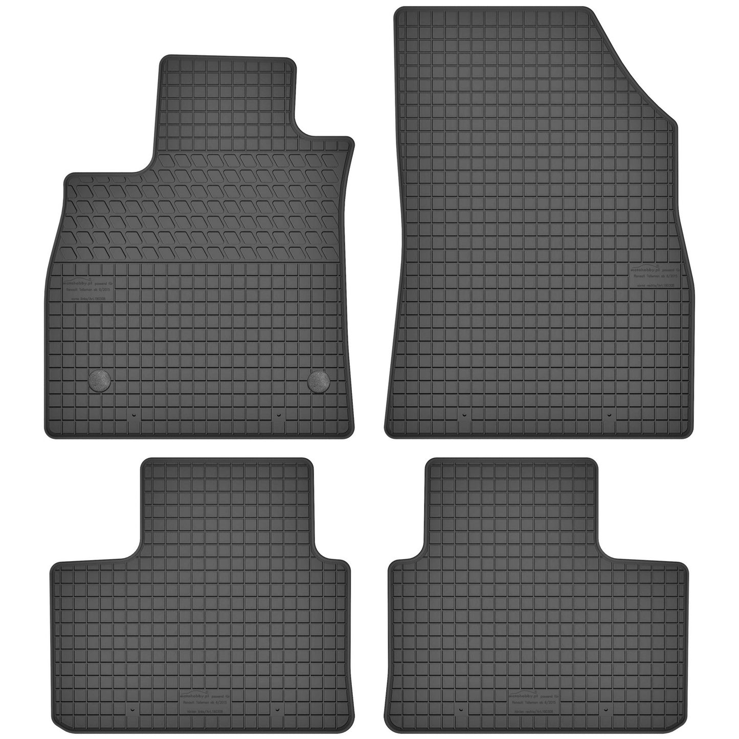 Motohobby Passform Gummi Fußmatten Set für Renault Talisman 2015 - 2022