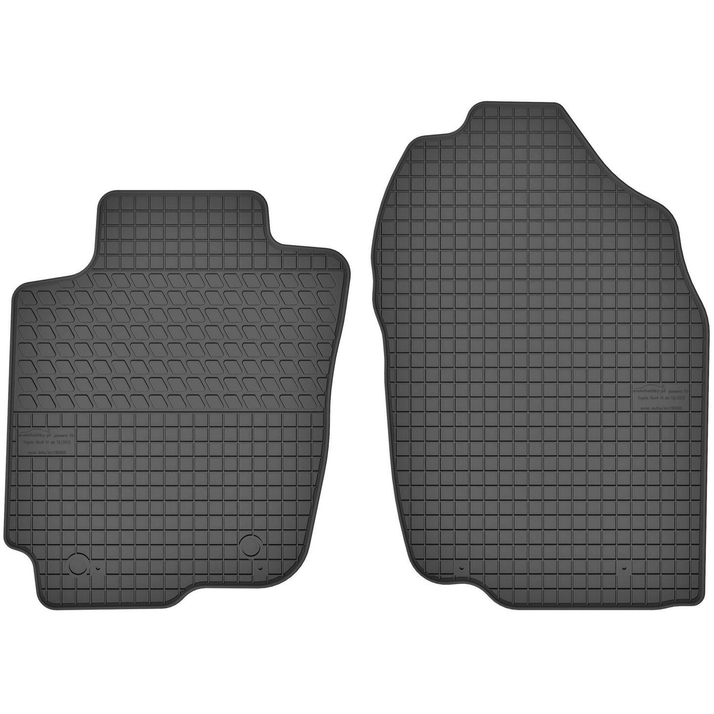 Motohobby Passform Gummi Fußmatten Set für Toyota RAV4 2013 - 2018