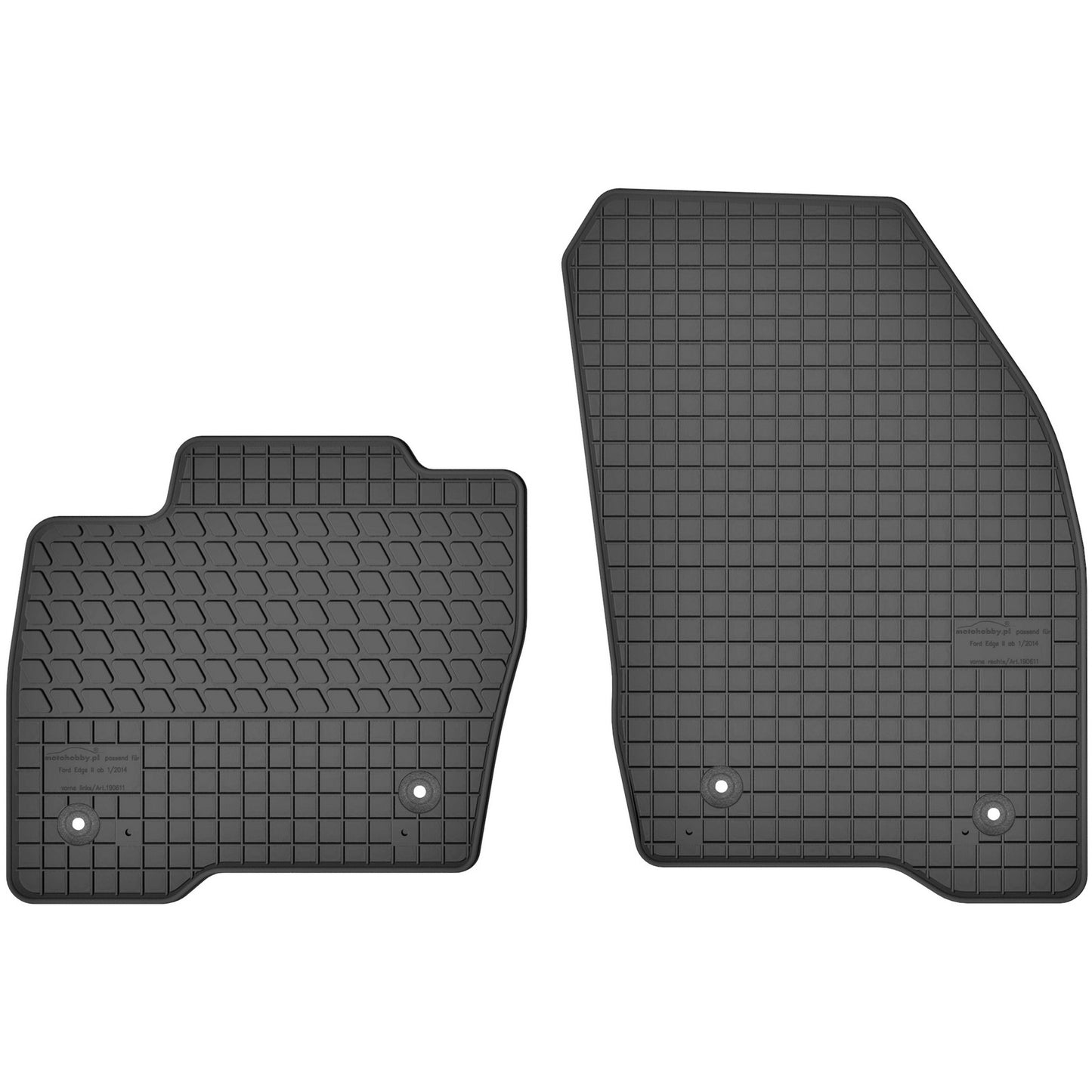 Motohobby Passform Gummi Fußmatten Set für Ford Edge 2015 - 2025