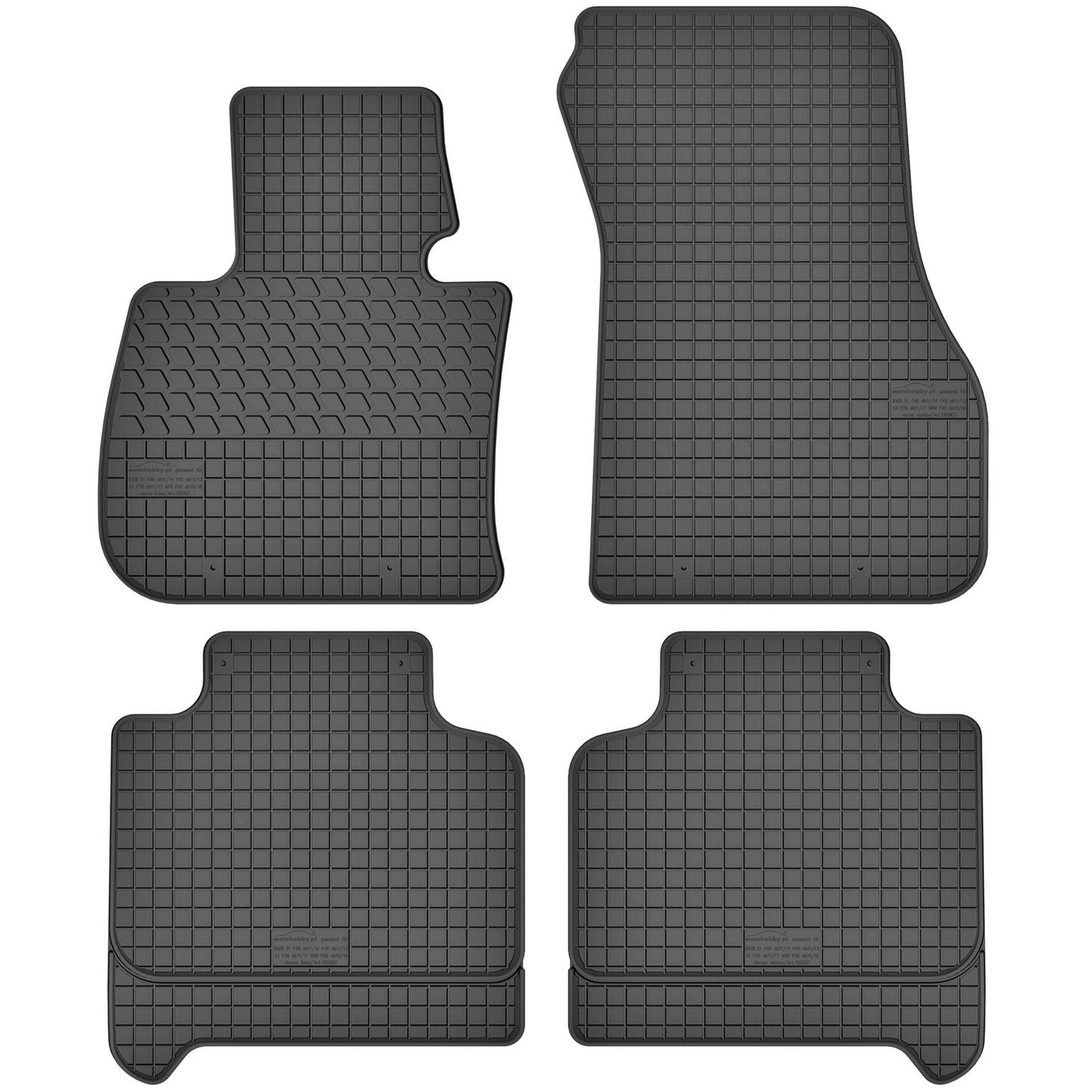 Motohobby Passform Gummi Fußmatten Set für BMW X1 F48 F49 2015 - 2022
