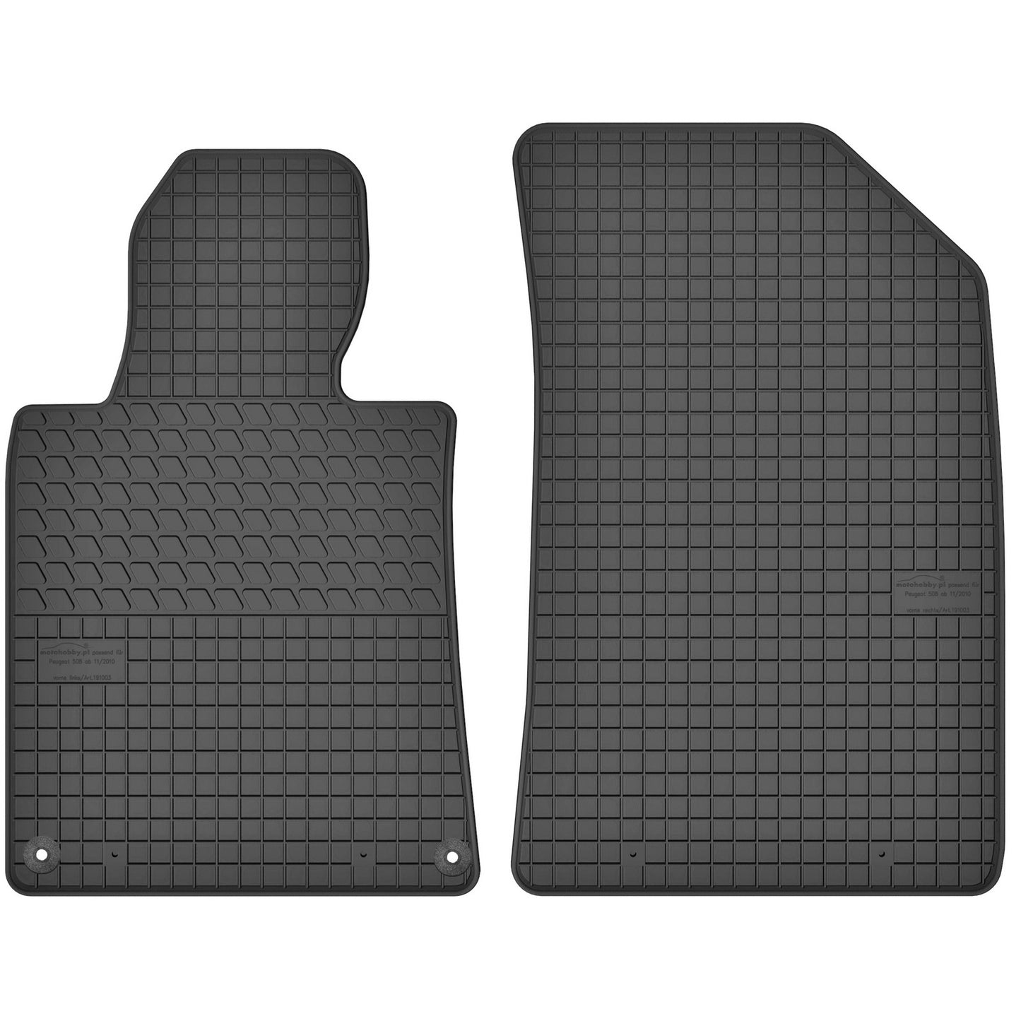 Motohobby Passform Gummi Fußmatten Set für Peugeot 508 2010 - 2018