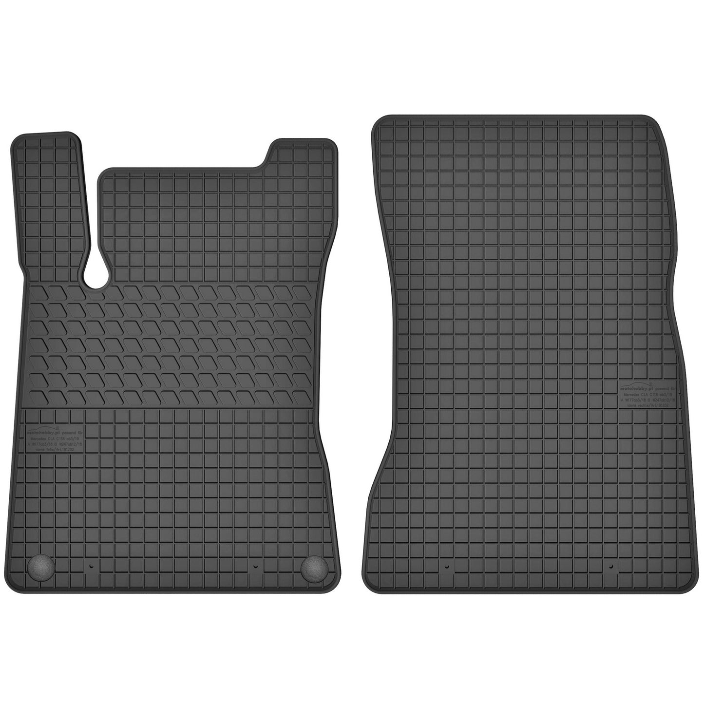 Motohobby Passform Gummi Fußmatten Set für Mercedes A W177 2018 - 2025