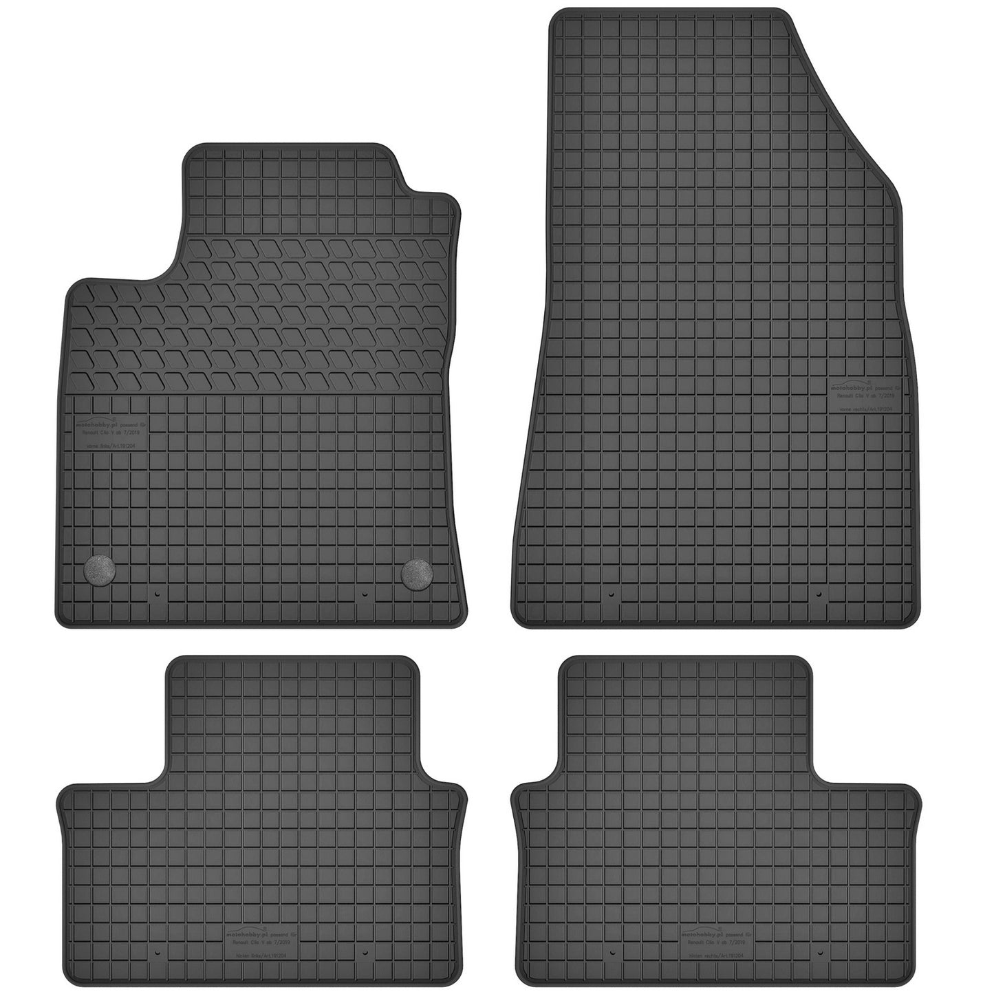 Motohobby Passform Gummi Fußmatten Set für Mitsubishi Colt 2023 - 2025
