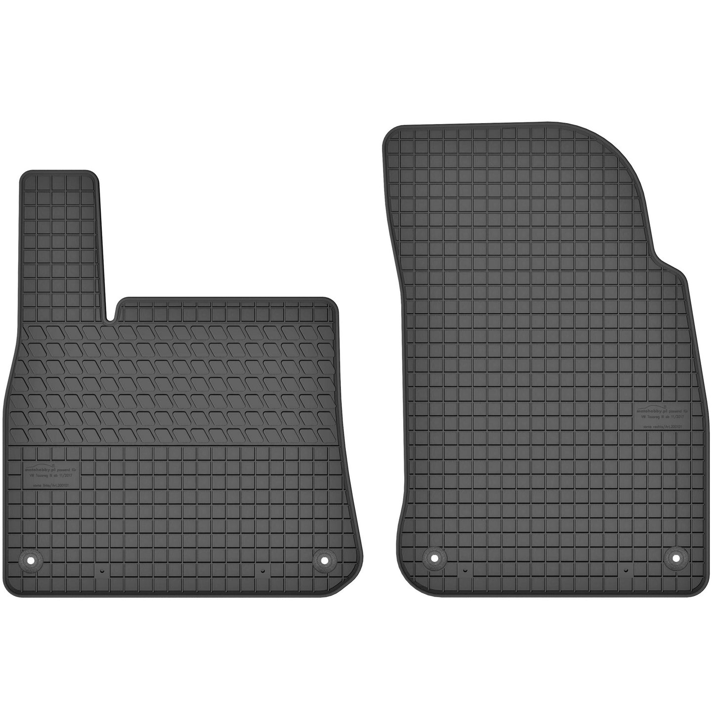 Motohobby Passform Gummi Fußmatten Set für Volkswagen Touareg 2018 - 2025