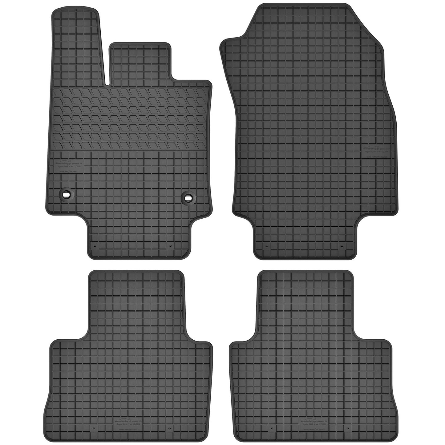 Motohobby Passform Gummi Fußmatten Set für Toyota RAV4 2019 - 2025