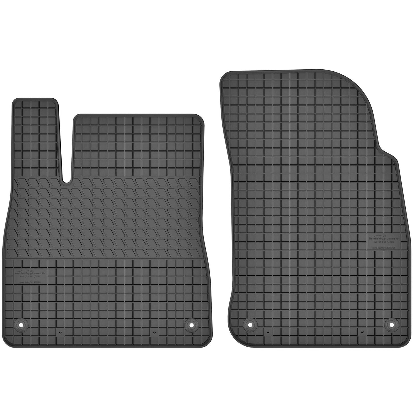 Motohobby Passform Gummi Fußmatten Set für Audi Q7 4M 2015 - 2025