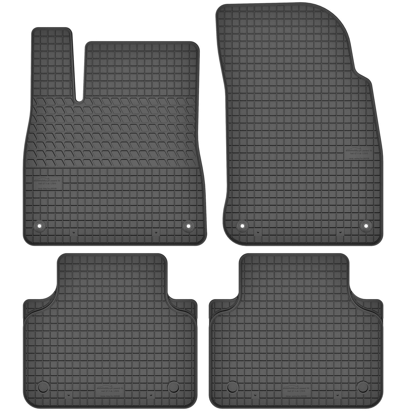 Motohobby Passform Gummi Fußmatten Set für Bentley Bentayga 2015 - 2025