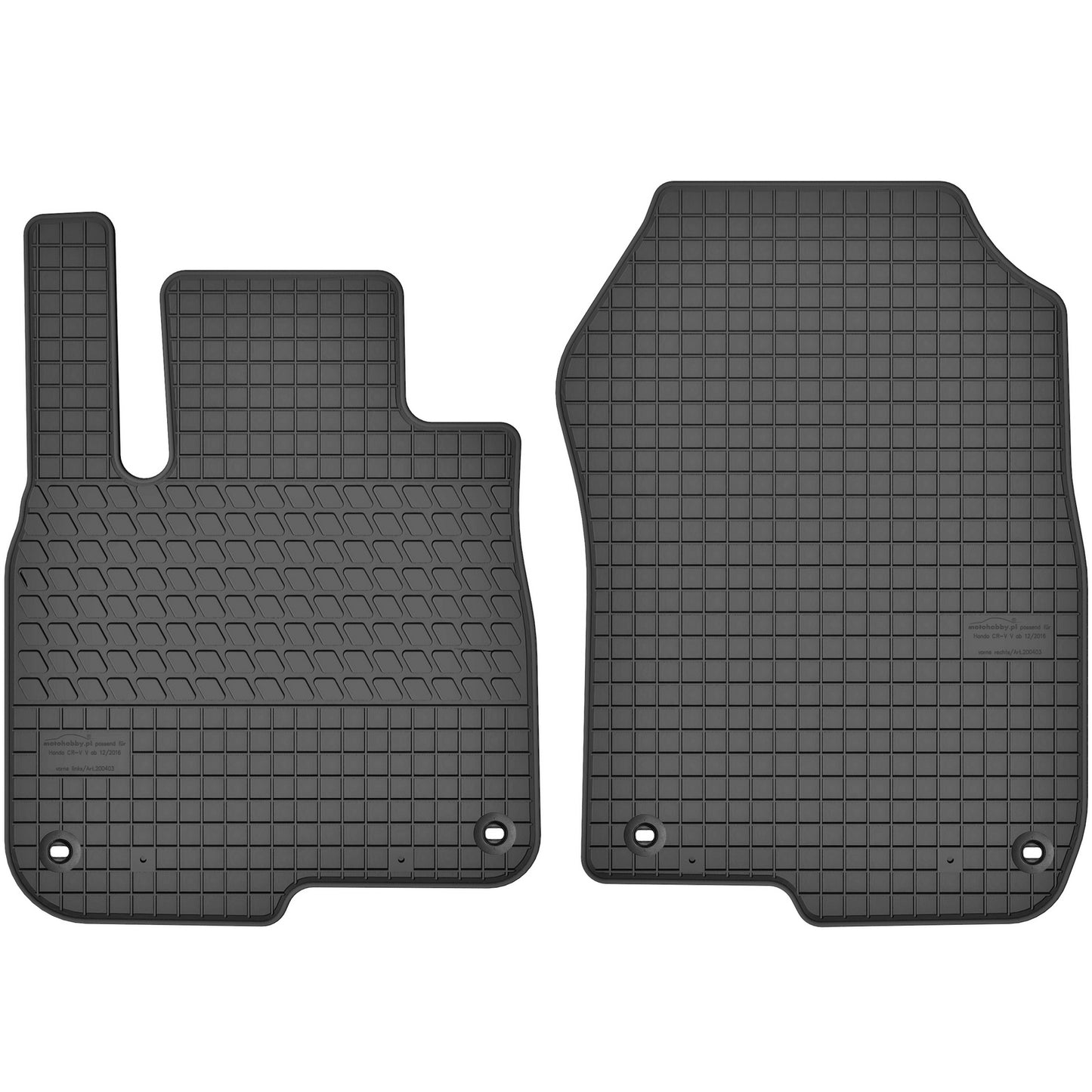 Motohobby Passform Gummi Fußmatten Set für Honda CR-V 2017 - 2023