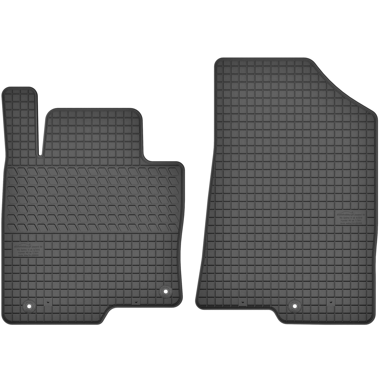 Motohobby Passform Gummi Fußmatten Set für Kia K5 2015 - 2020