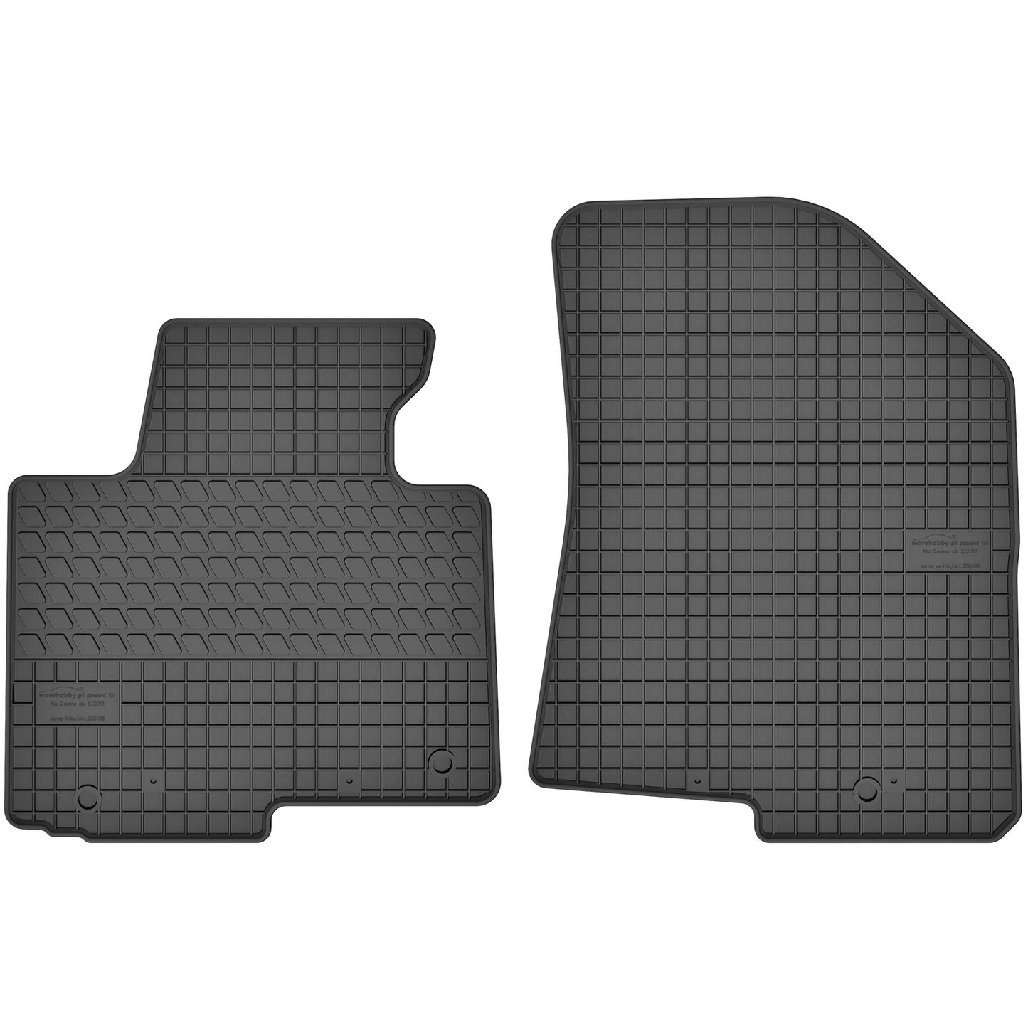 Motohobby Passform Gummi Fußmatten Set für Kia Carens 2013 - 2019