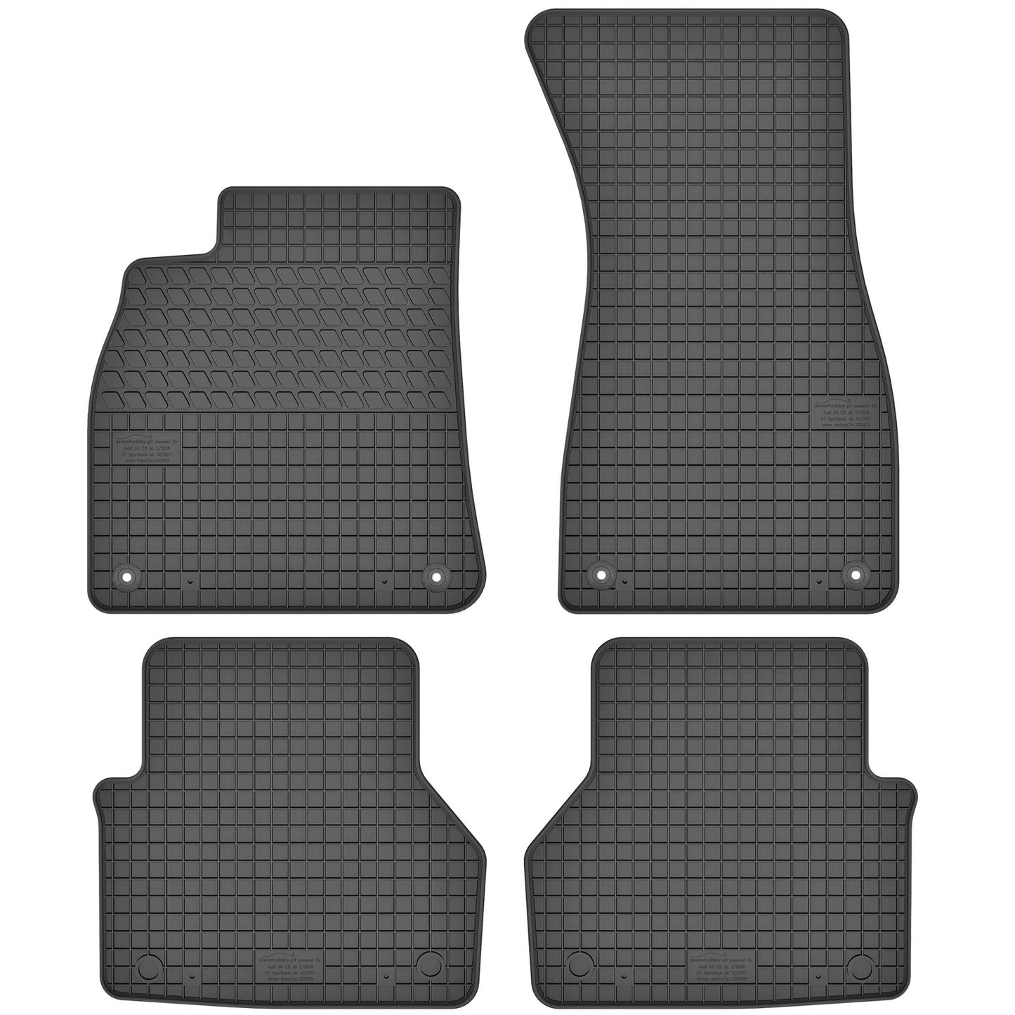 Motohobby Passform Gummi Fußmatten Set für Audi A7 C8 2018 - 2025