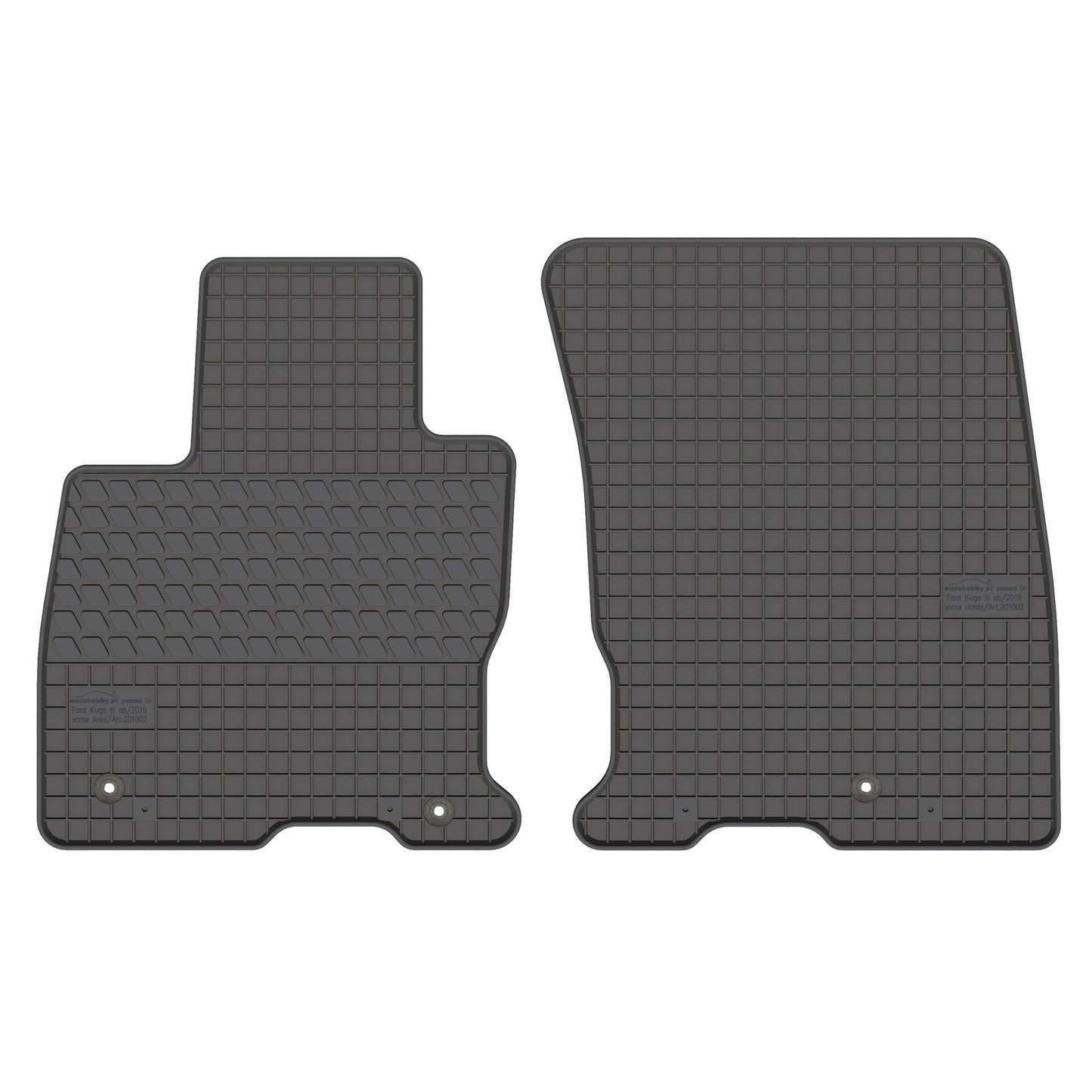 Motohobby Passform Gummi Fußmatten Set für Ford Kuga 2019 - 2025