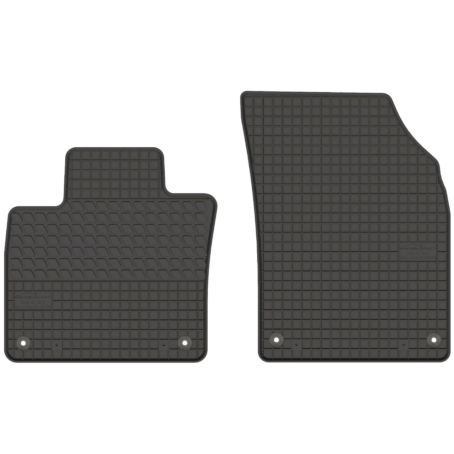 Motohobby Passform Gummi Fußmatten Set für Volvo XC90 2014 - 2025