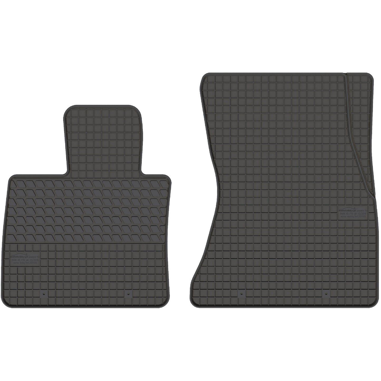 Motohobby Passform Gummi Fußmatten Set für BMW X5 E70 2006 - 2013