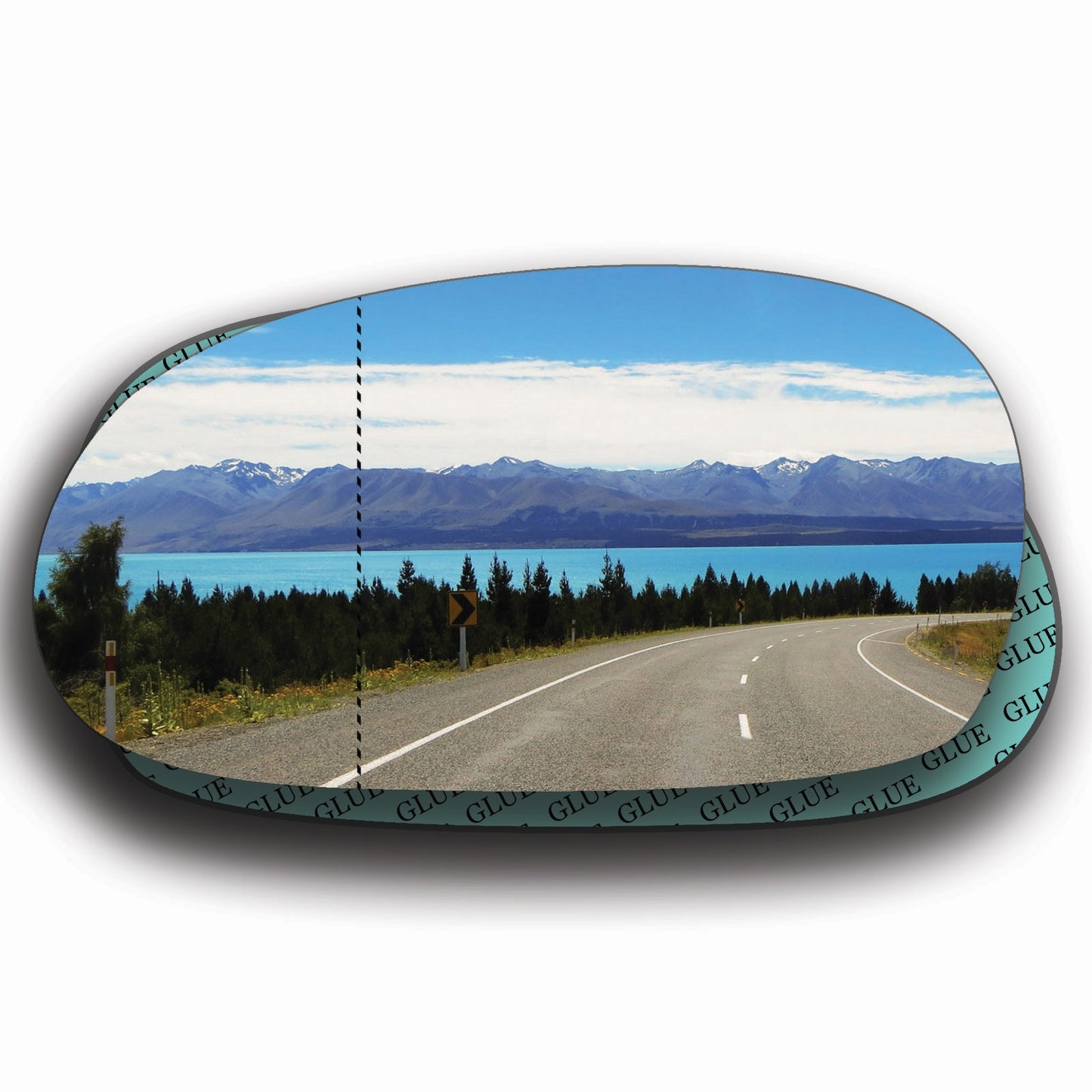 AGCP Spiegelglas für Kia Shuma 2001 - 2004