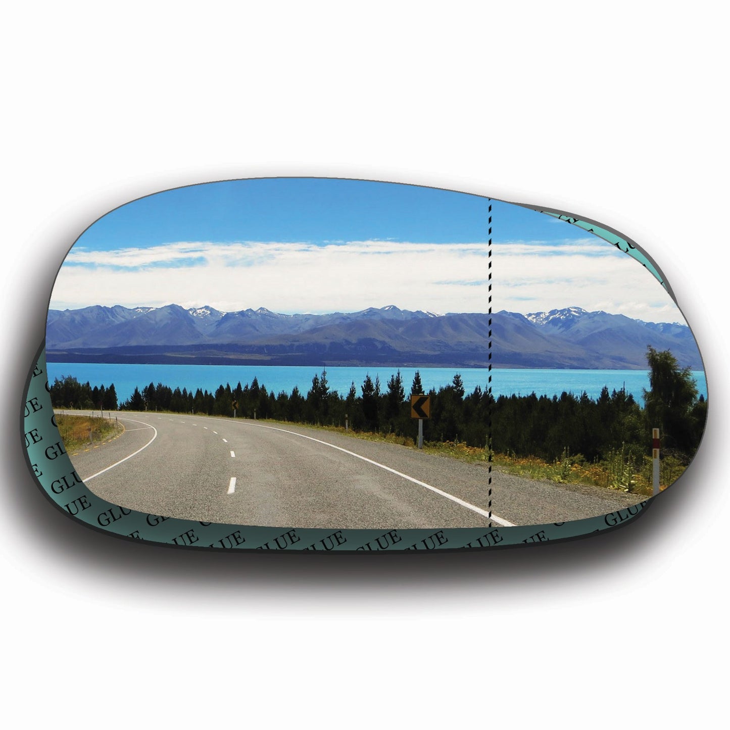 AGCP Spiegelglas für Kia Shuma 2001 - 2004