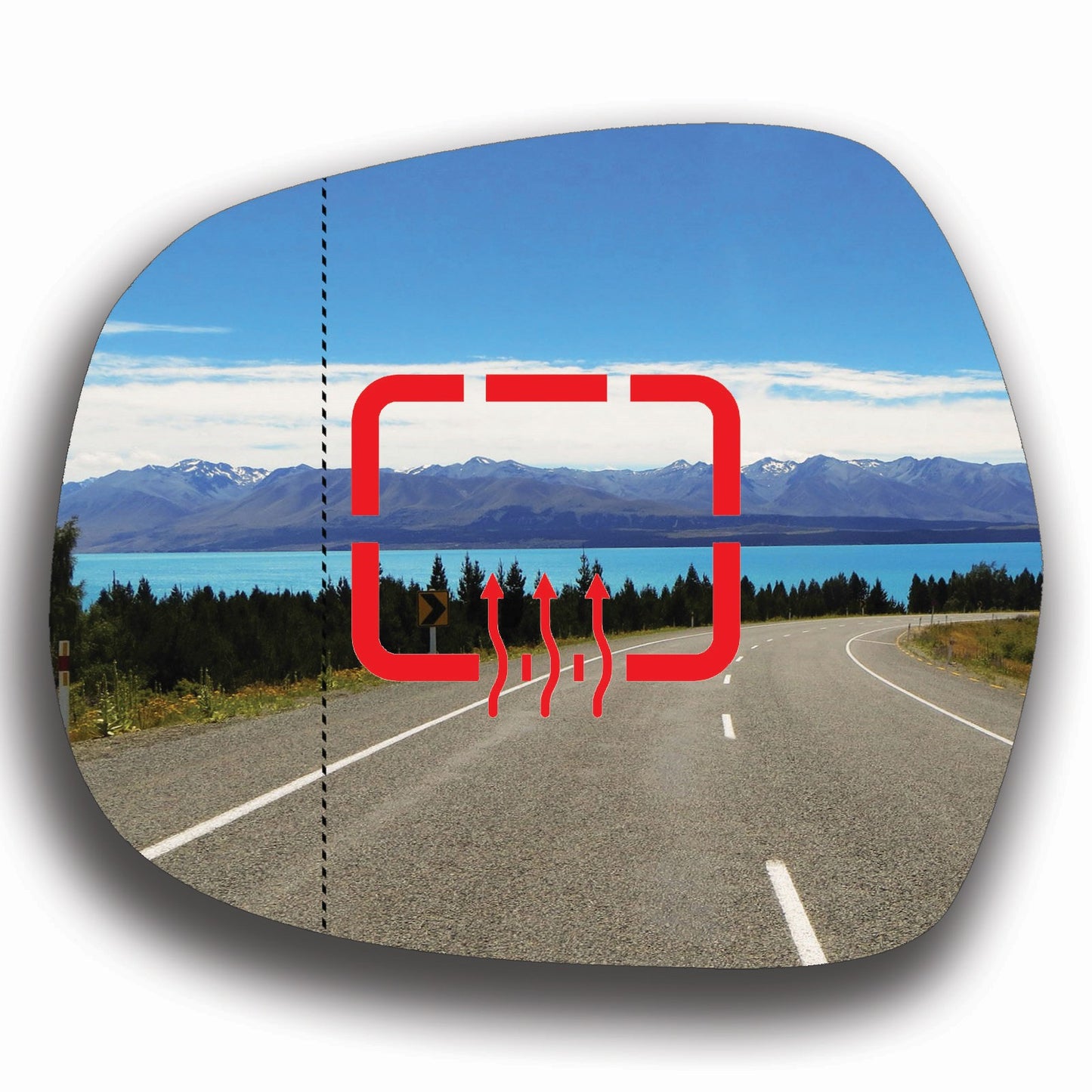 AGCP Spiegelglas Beheizt für Toyota Land Cruiser Prado J120 2002 - 2009