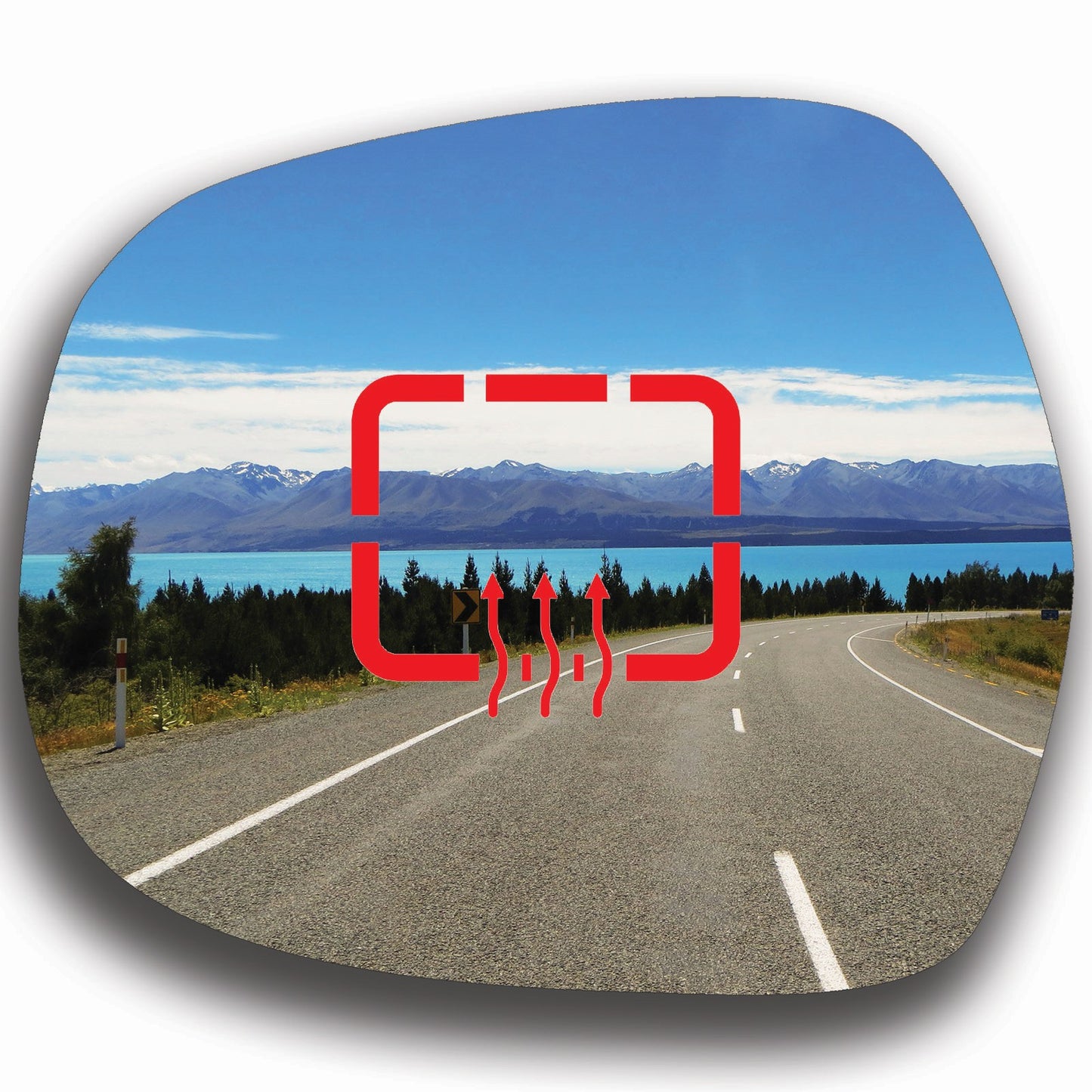 AGCP Spiegelglas Beheizt für Toyota Land Cruiser Prado J120 2002 - 2009