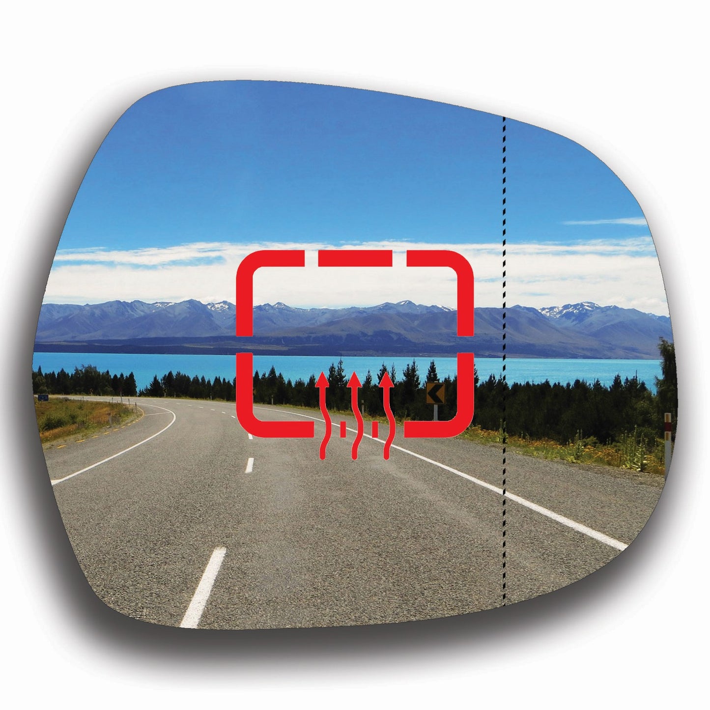 AGCP Spiegelglas Beheizt für Toyota Land Cruiser Prado J120 2002 - 2009