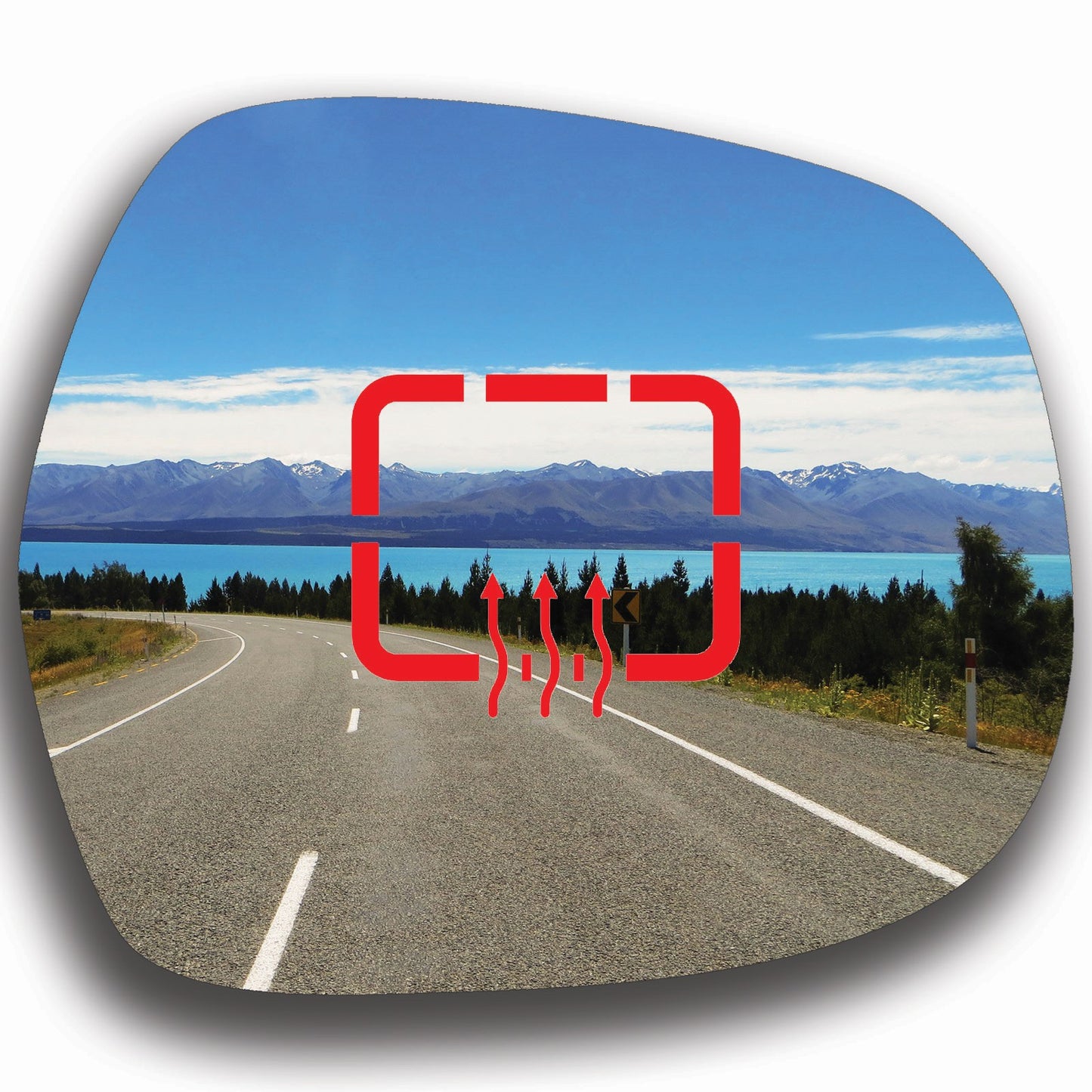 AGCP Spiegelglas Beheizt für Toyota Land Cruiser Prado J120 2002 - 2009