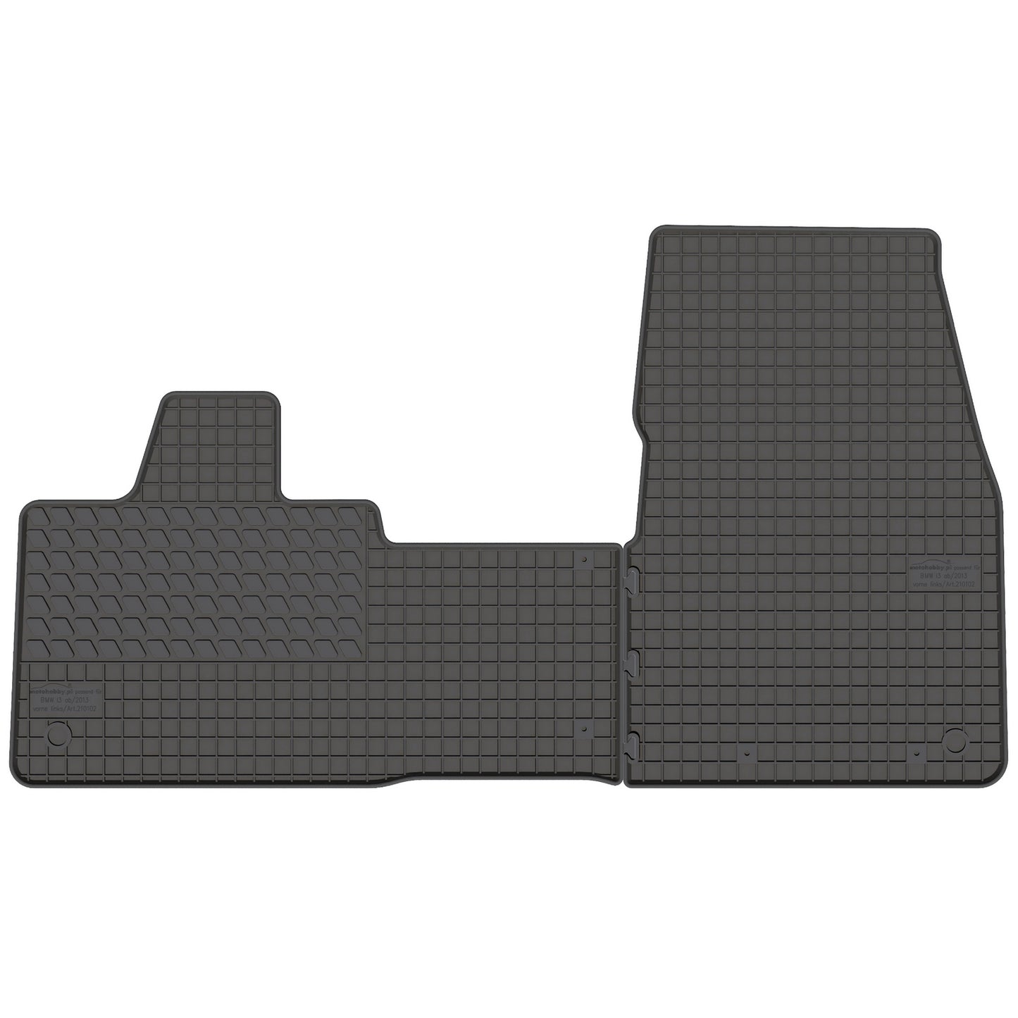 Motohobby Passform Gummi Fußmatten Set für BMW i3 2013 - 2022