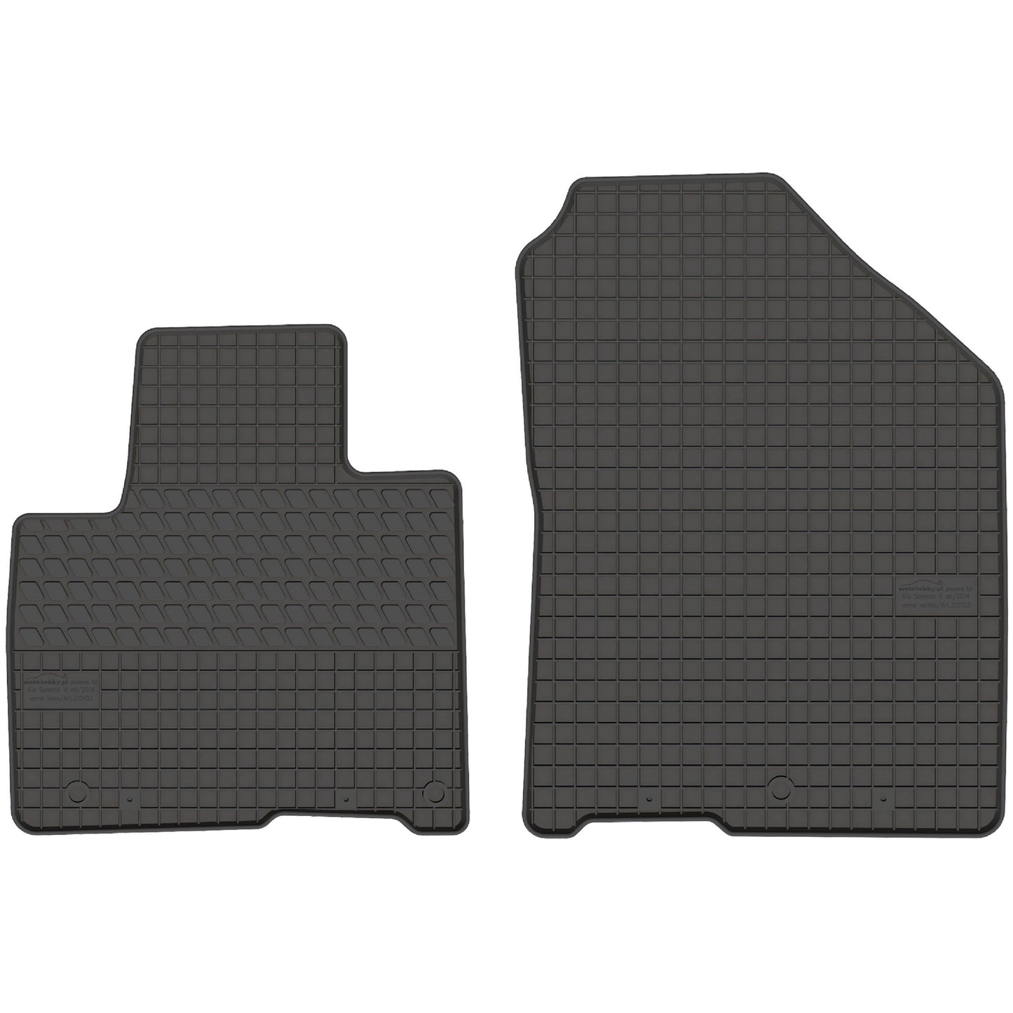 Motohobby Passform Gummi Fußmatten Set für Kia Sorento 3 2015 - 2020