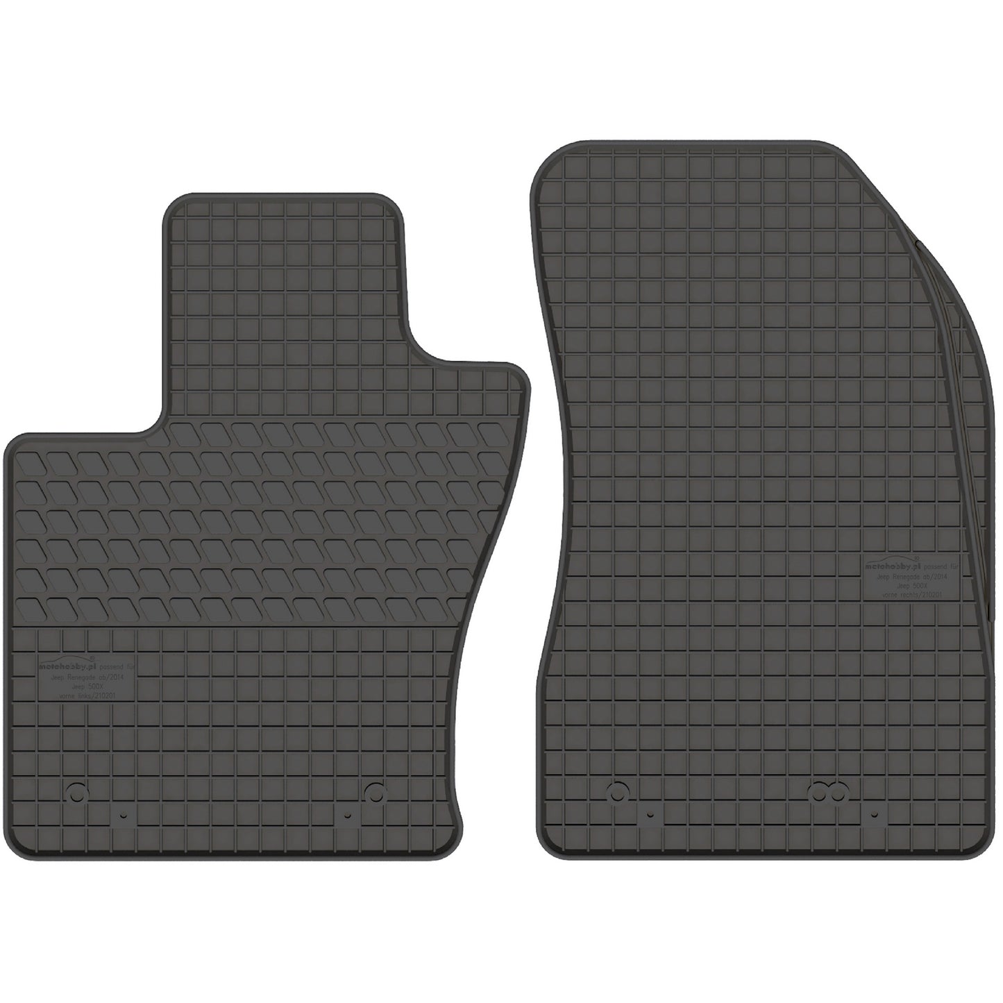 Motohobby Passform Gummi Fußmatten Set für Jeep Renegade 2014 - 2025