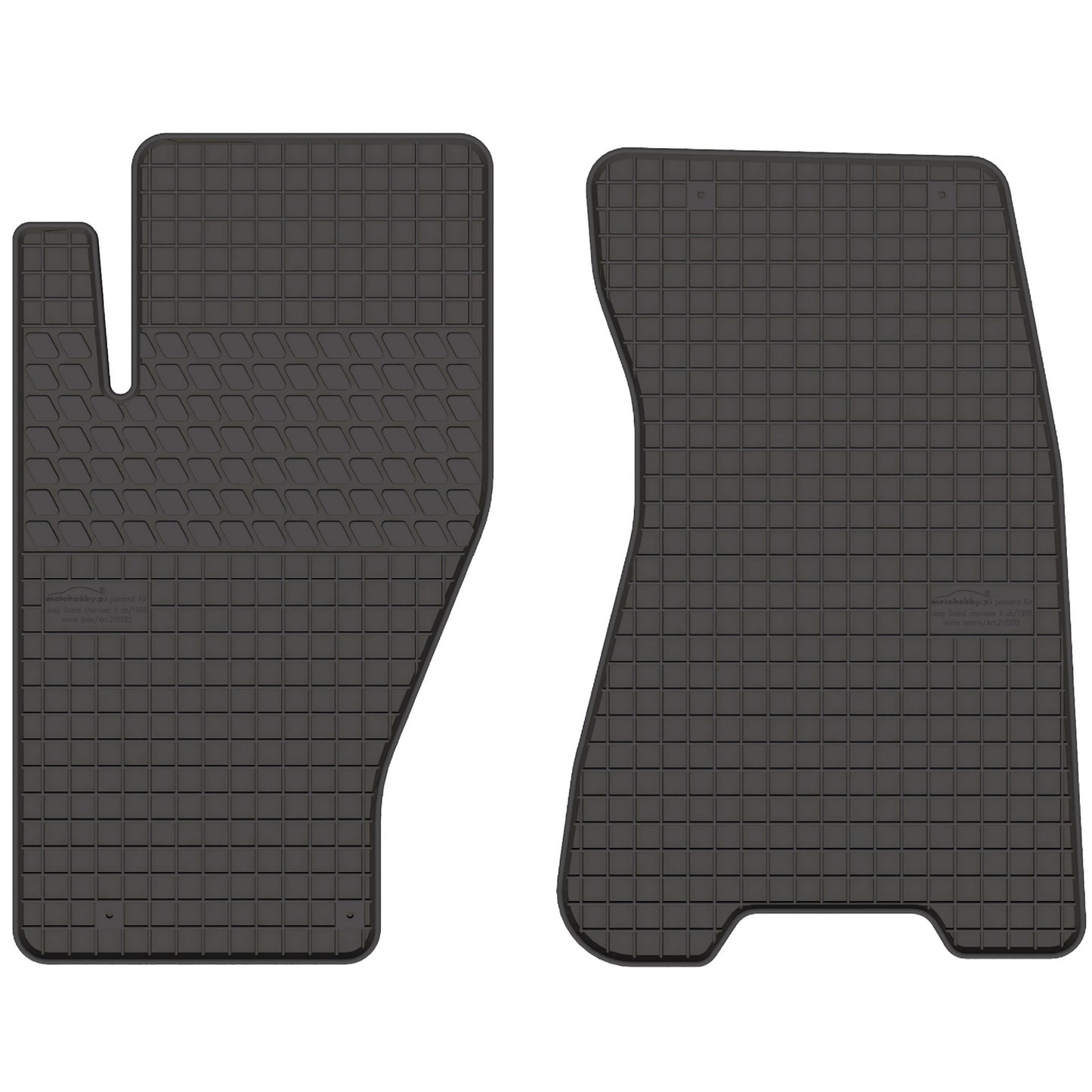 Motohobby Passform Gummi Fußmatten Set für Jeep Grand Cherokee WJ 1999 - 2005