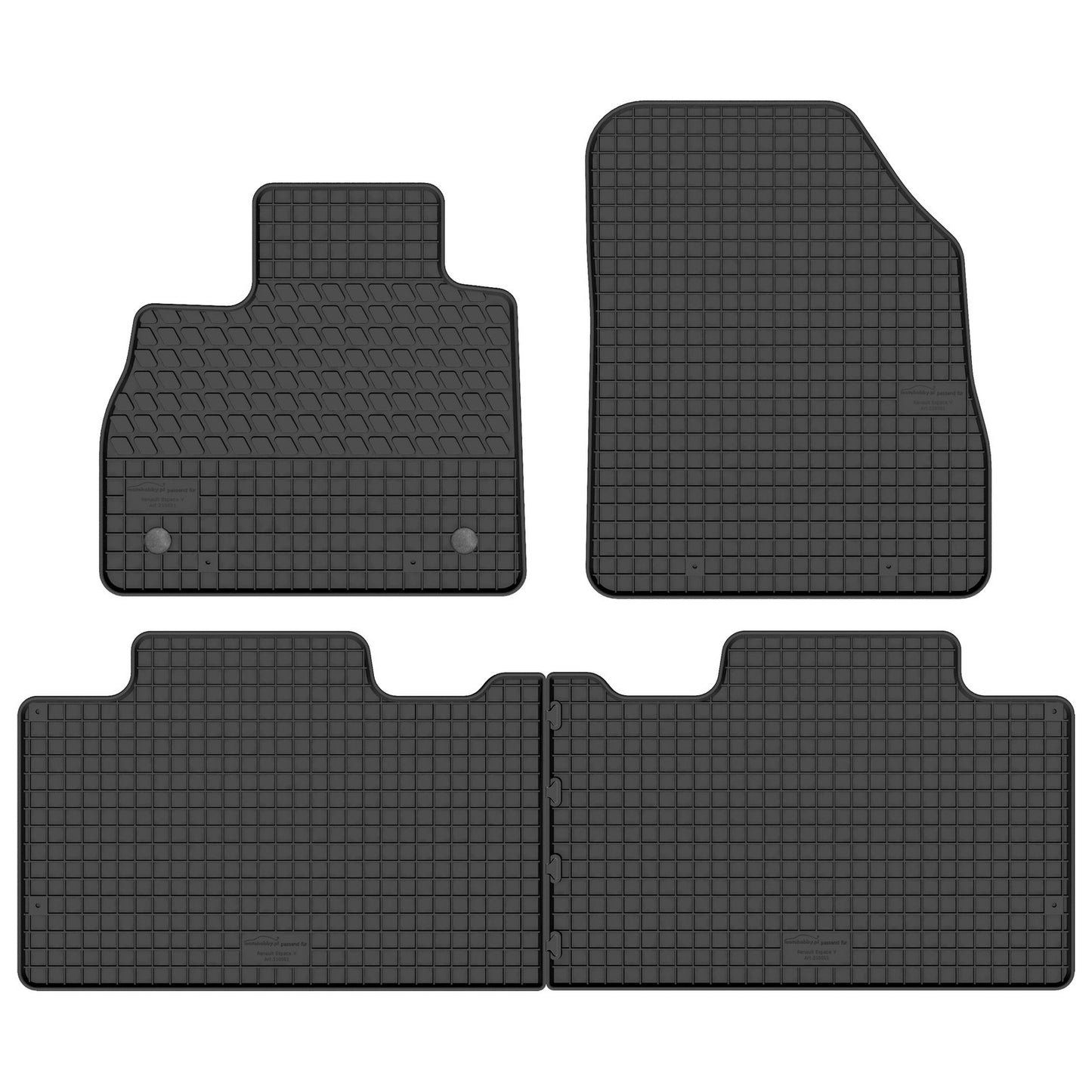Motohobby Passform Gummi Fußmatten Set für Renault Espace 5 2015 - 2023