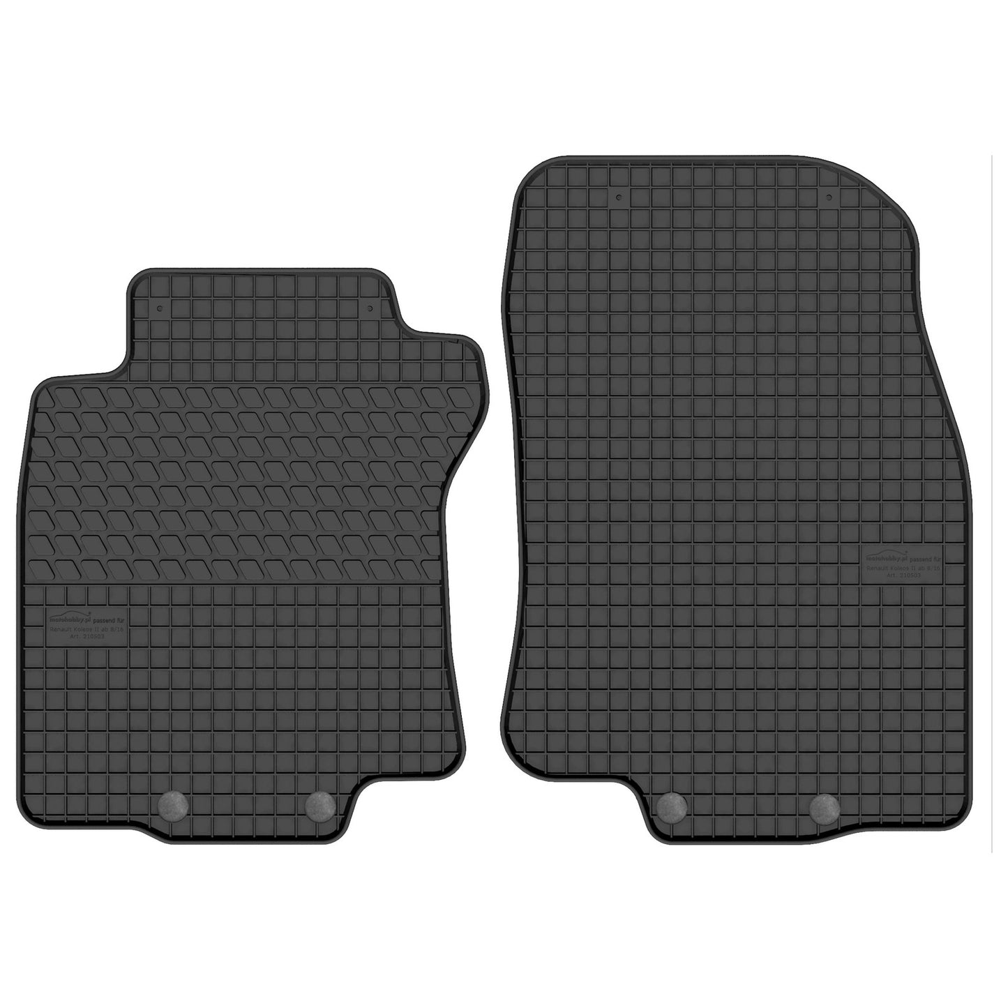 Motohobby Passform Gummi Fußmatten Set für Renault Koleos 2016 - 2025