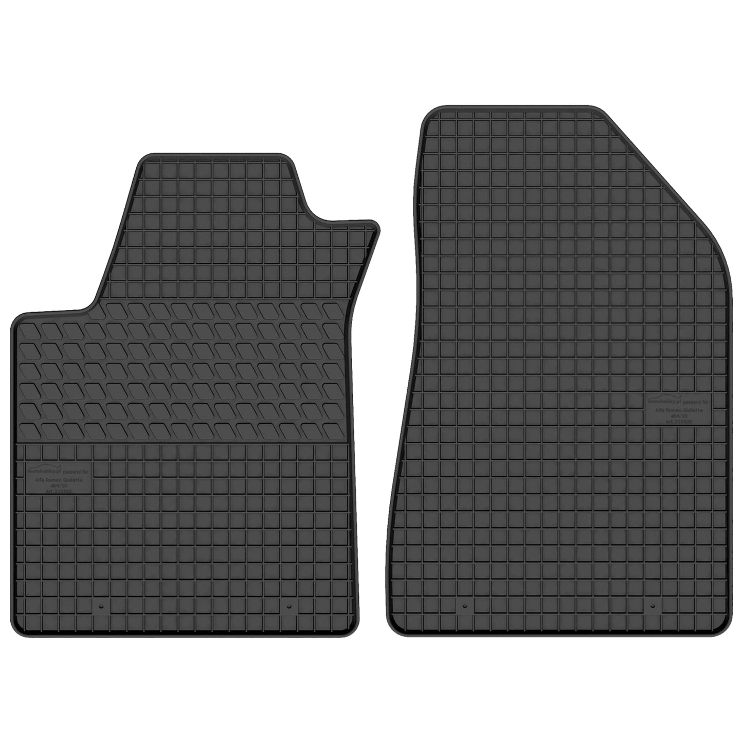 Motohobby Passform Gummi Fußmatten Set für Alfa Romeo Giulietta 2010 - 2020
