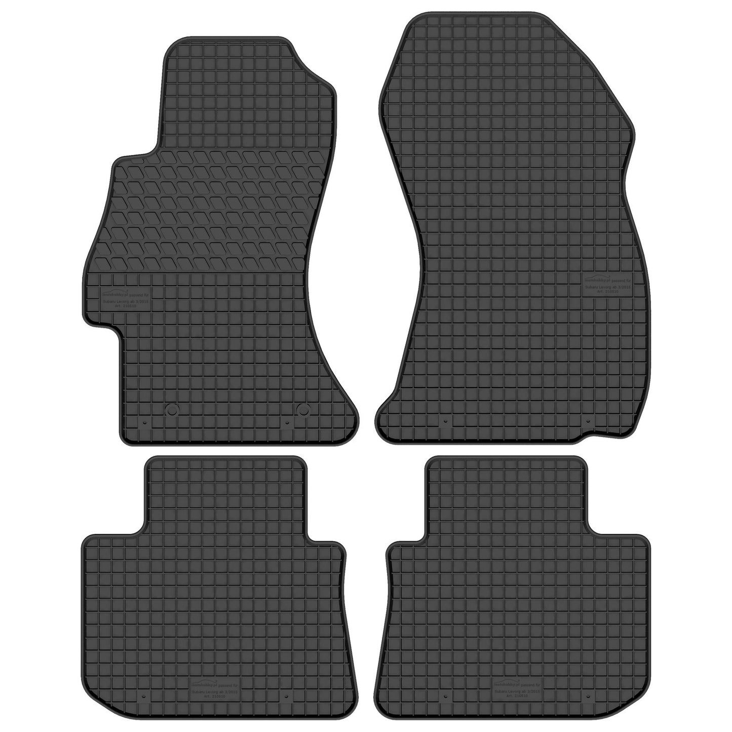Motohobby Passform Gummi Fußmatten Set für Subaru Levorg 2014 - 2020