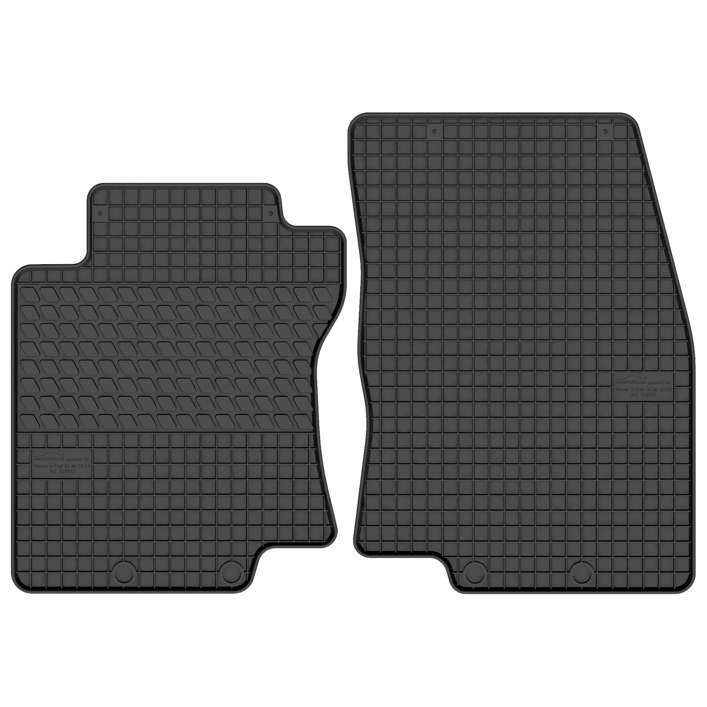 Motohobby Passform Gummi Fußmatten Set für Nissan X-Trail 2014 - 2022