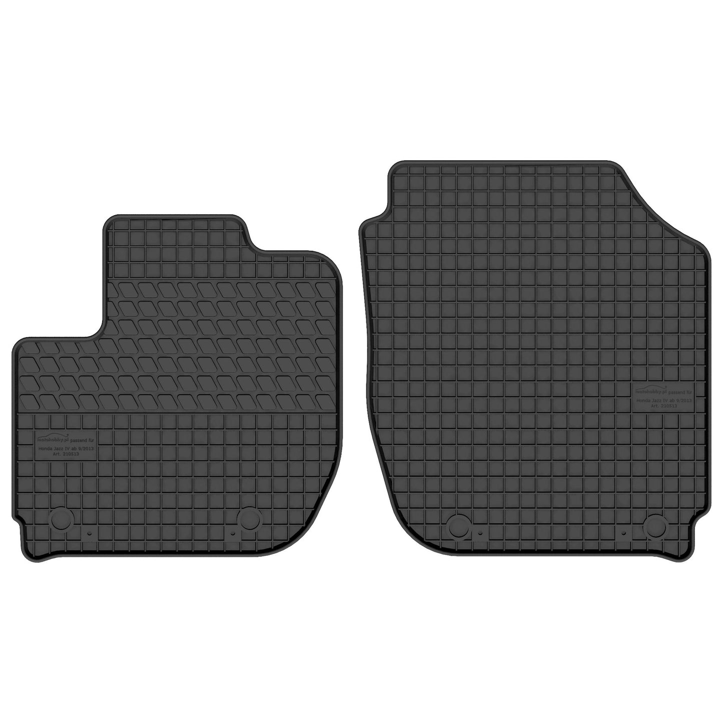 Motohobby Passform Gummi Fußmatten Set für Honda Jazz GK 2013 - 2019