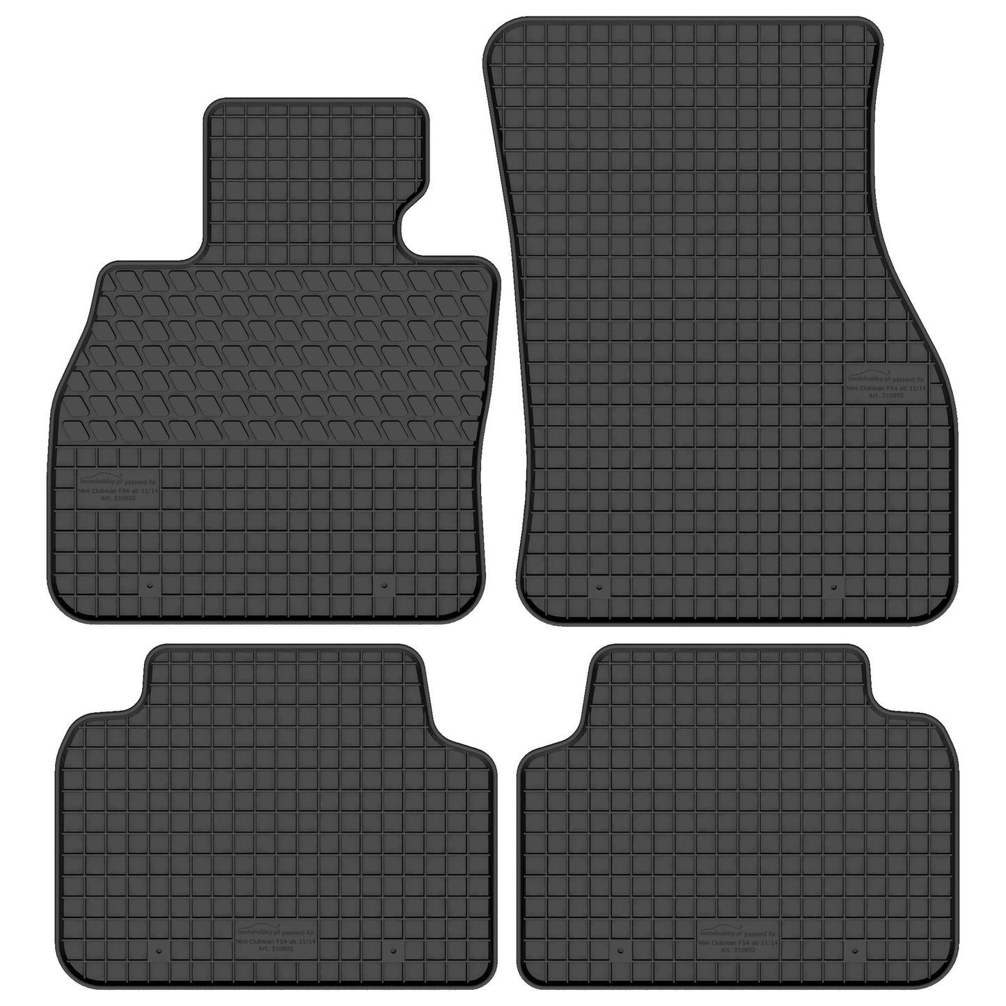 Motohobby Passform Gummi Fußmatten Set für Mini Clubman F54 2015 - 2024