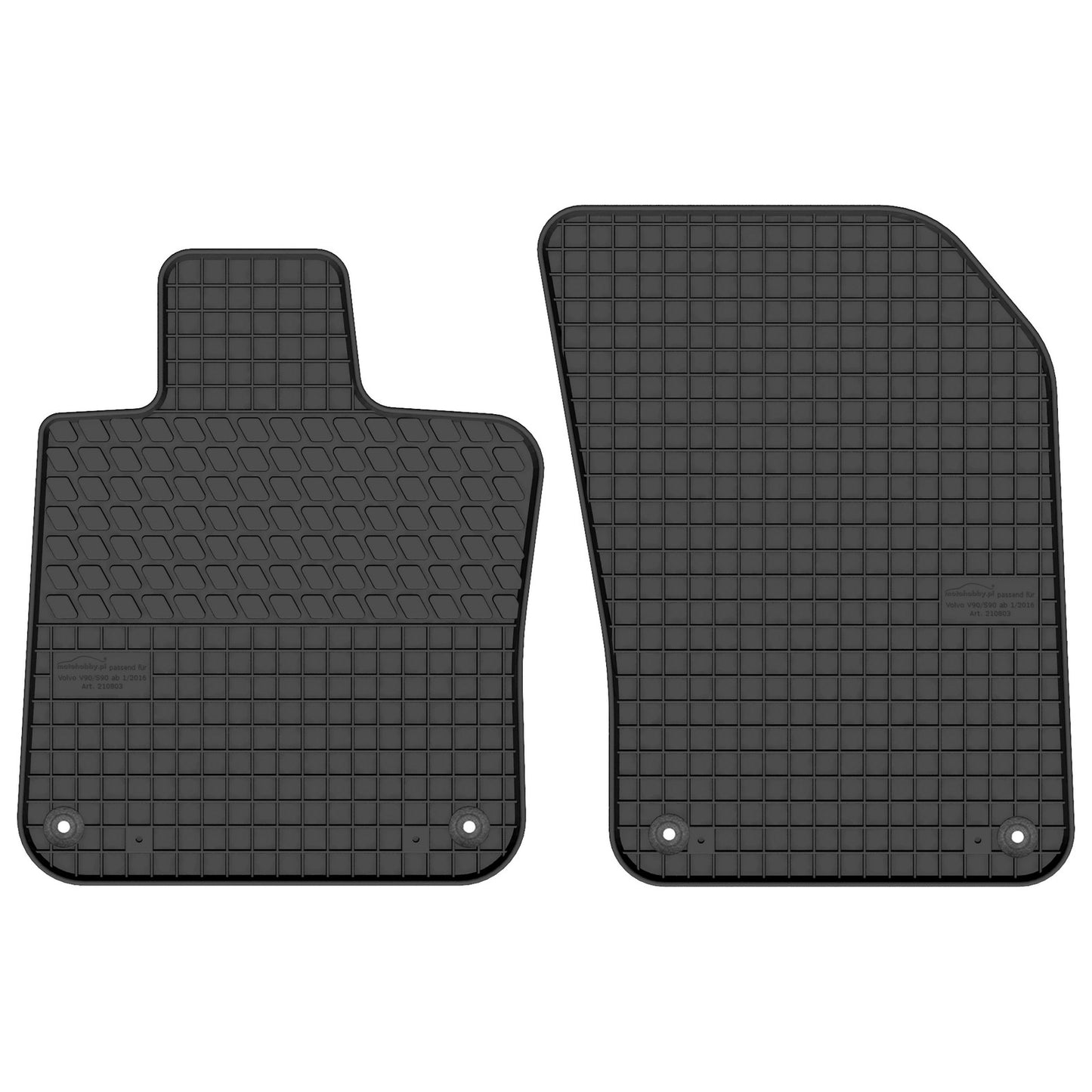Motohobby Passform Gummi Fußmatten Set für Volvo V90 2016 - 2025