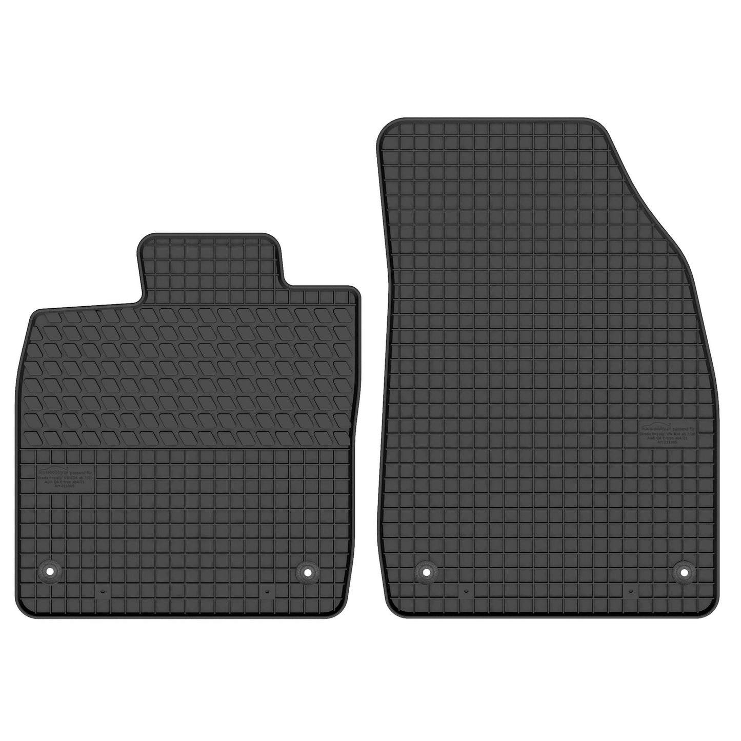 Motohobby Passform Gummi Fußmatten Set für Audi Q4 e-tron 2022 - 2025