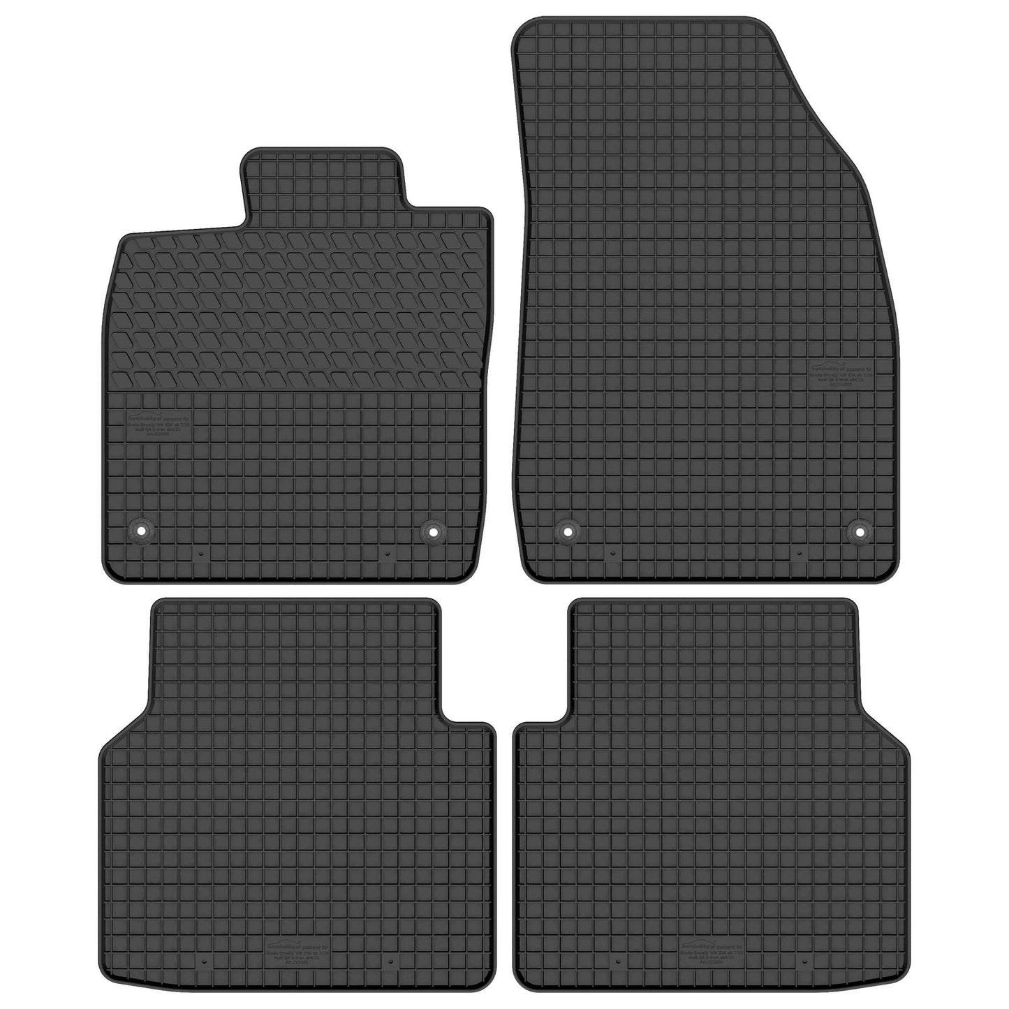 Motohobby Passform Gummi Fußmatten Set für Volkswagen ID.4 2020 - 2025