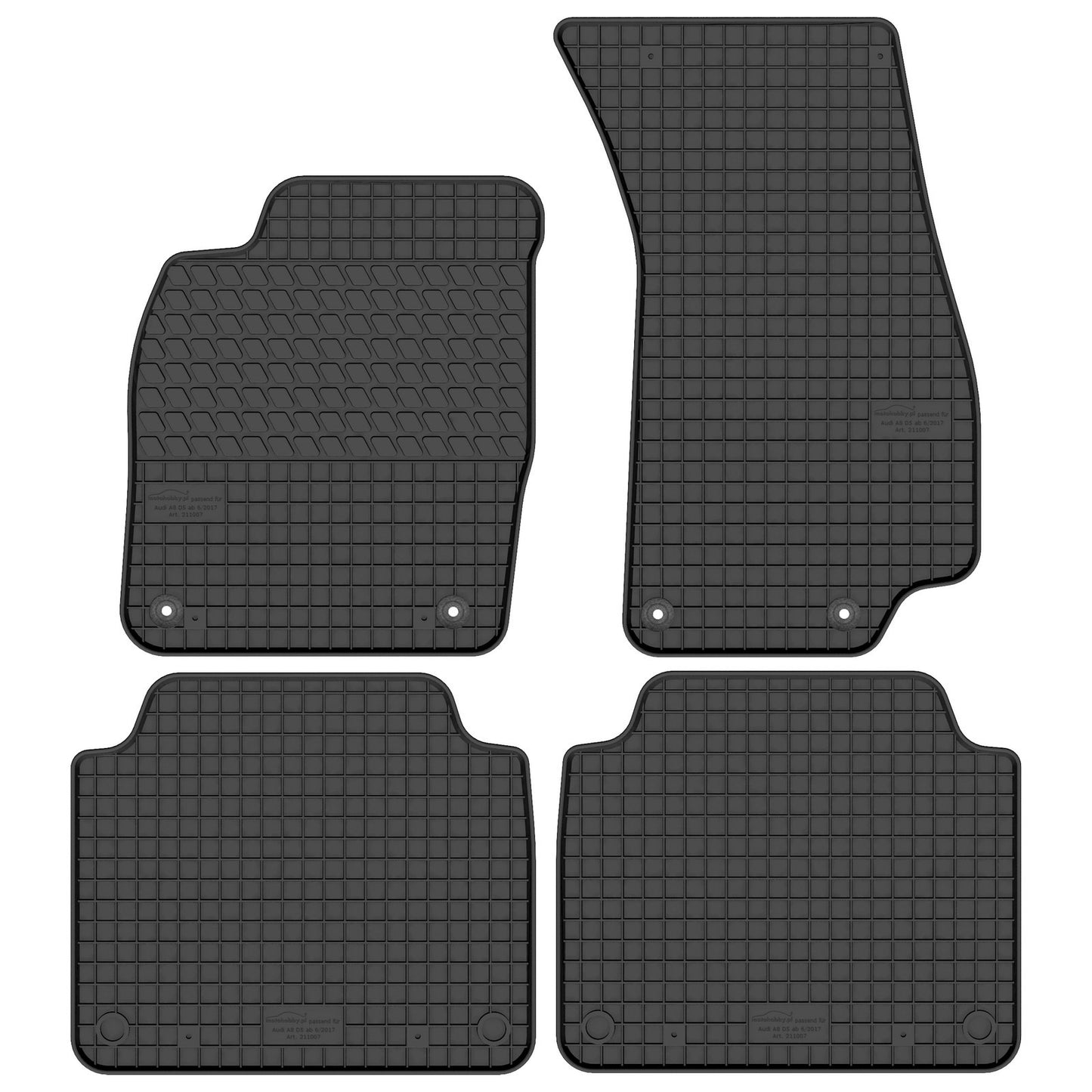 Motohobby Passform Gummi Fußmatten Set für Audi A8 D5 2018 - 2025