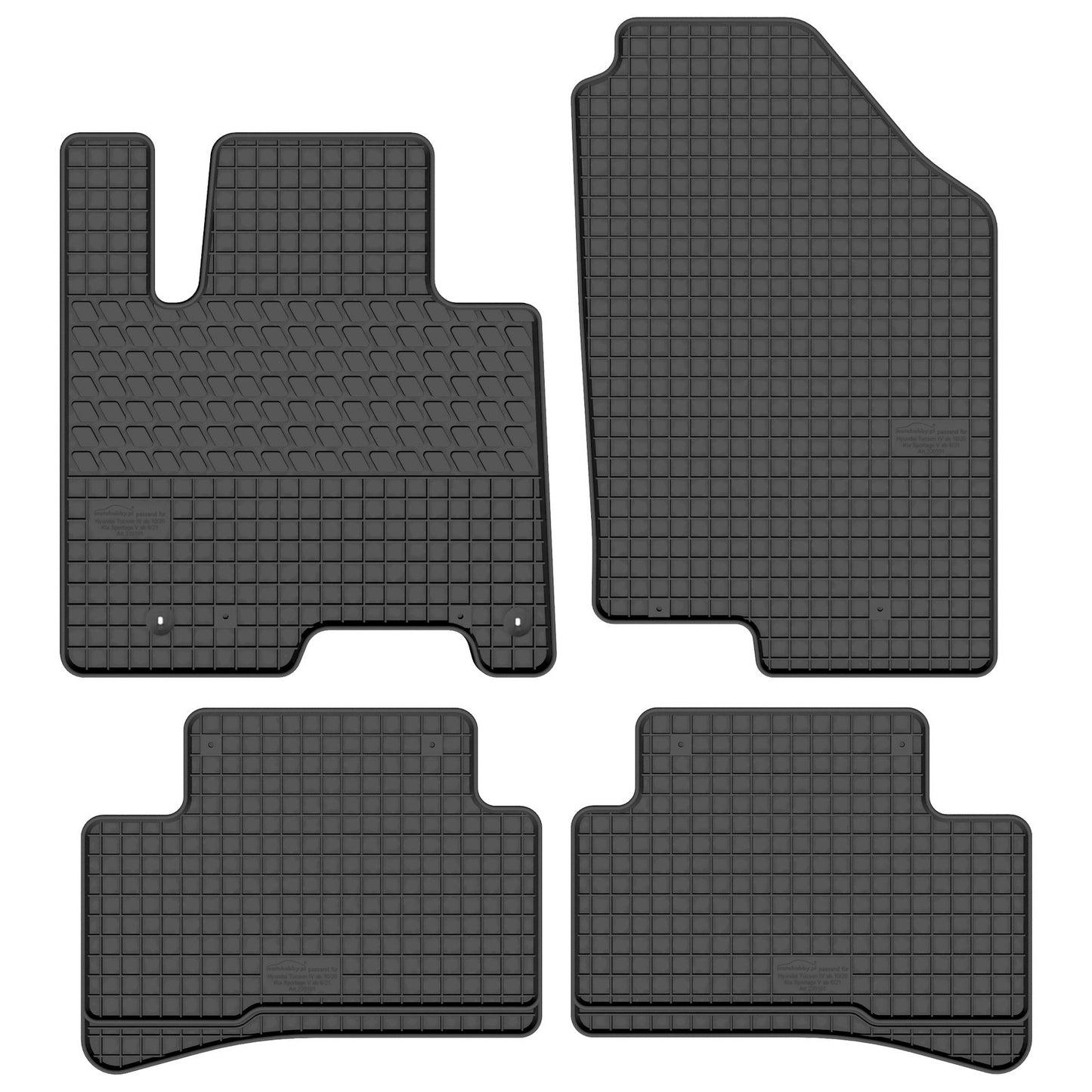 Motohobby Passform Gummi Fußmatten Set für Hyundai Tucson 2021 - 2025