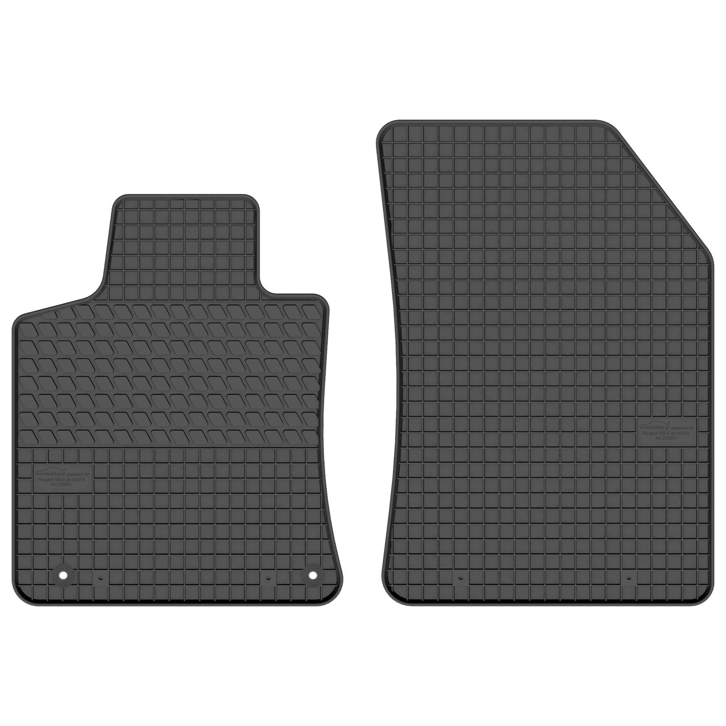 Motohobby Passform Gummi Fußmatten Set für Peugeot 508 2018 - 2025