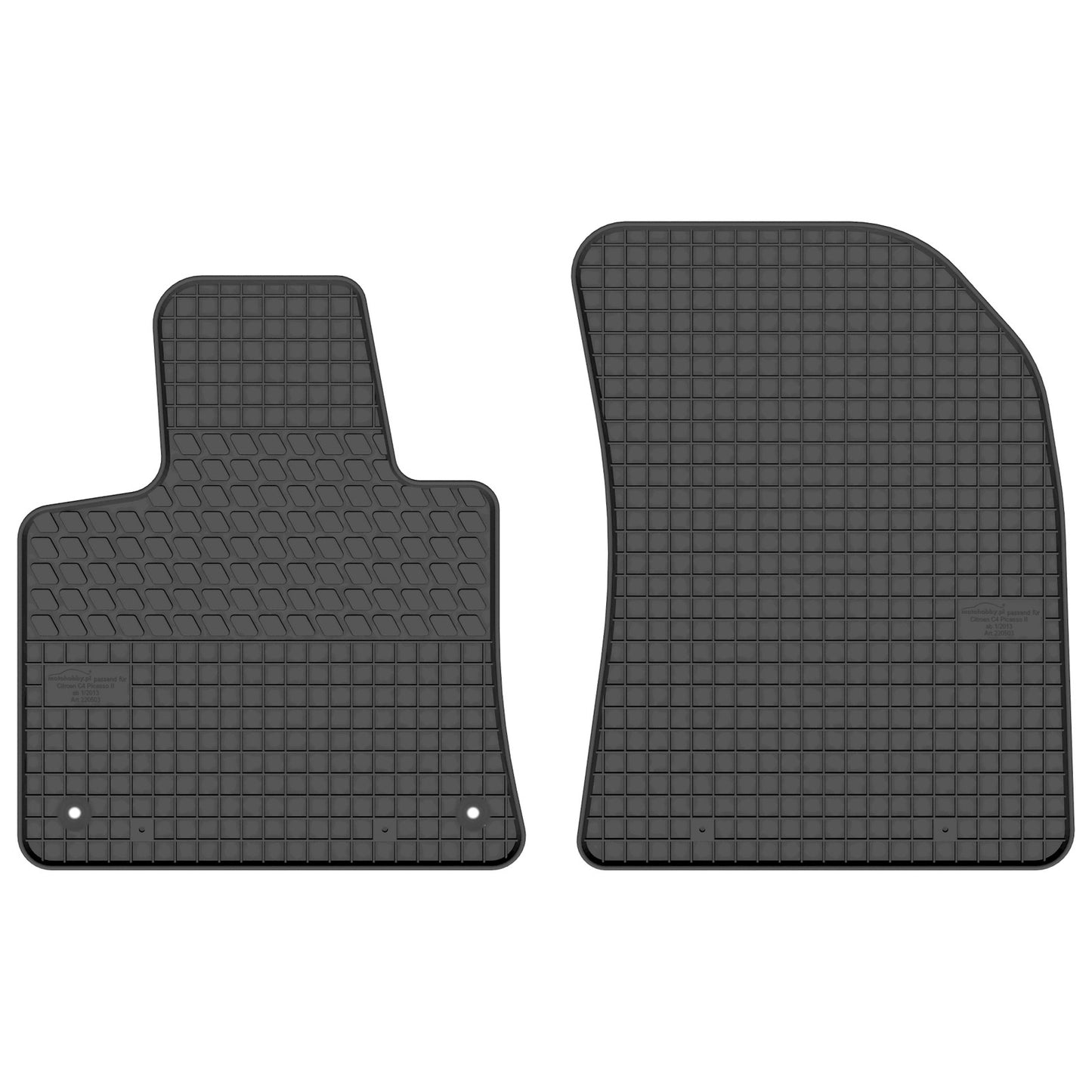 Motohobby Passform Gummi Fußmatten Set für Citroen C4 Spacetourer 2013 - 2018