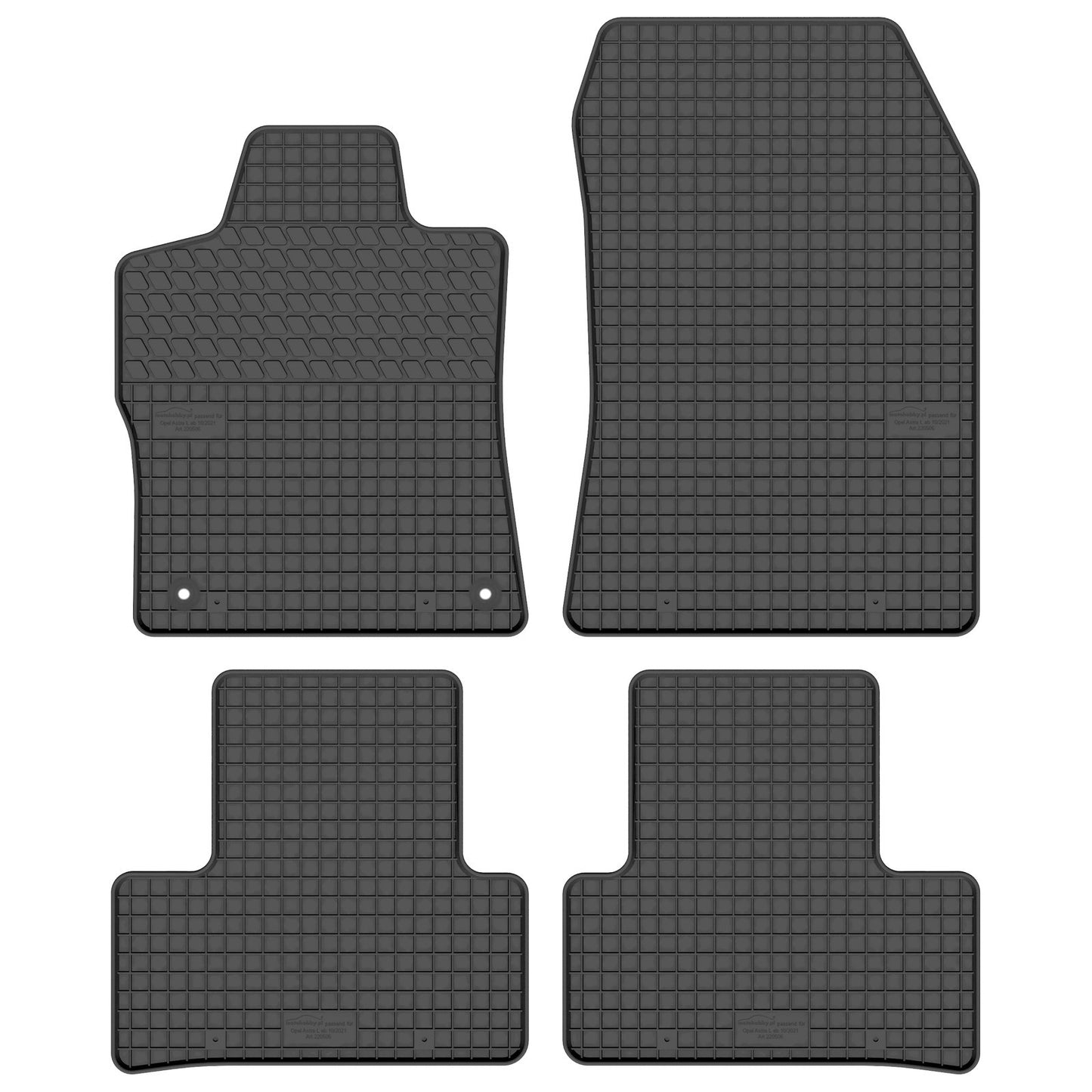 Motohobby Passform Gummi Fußmatten Set für Opel Astra L 2022 - 2025