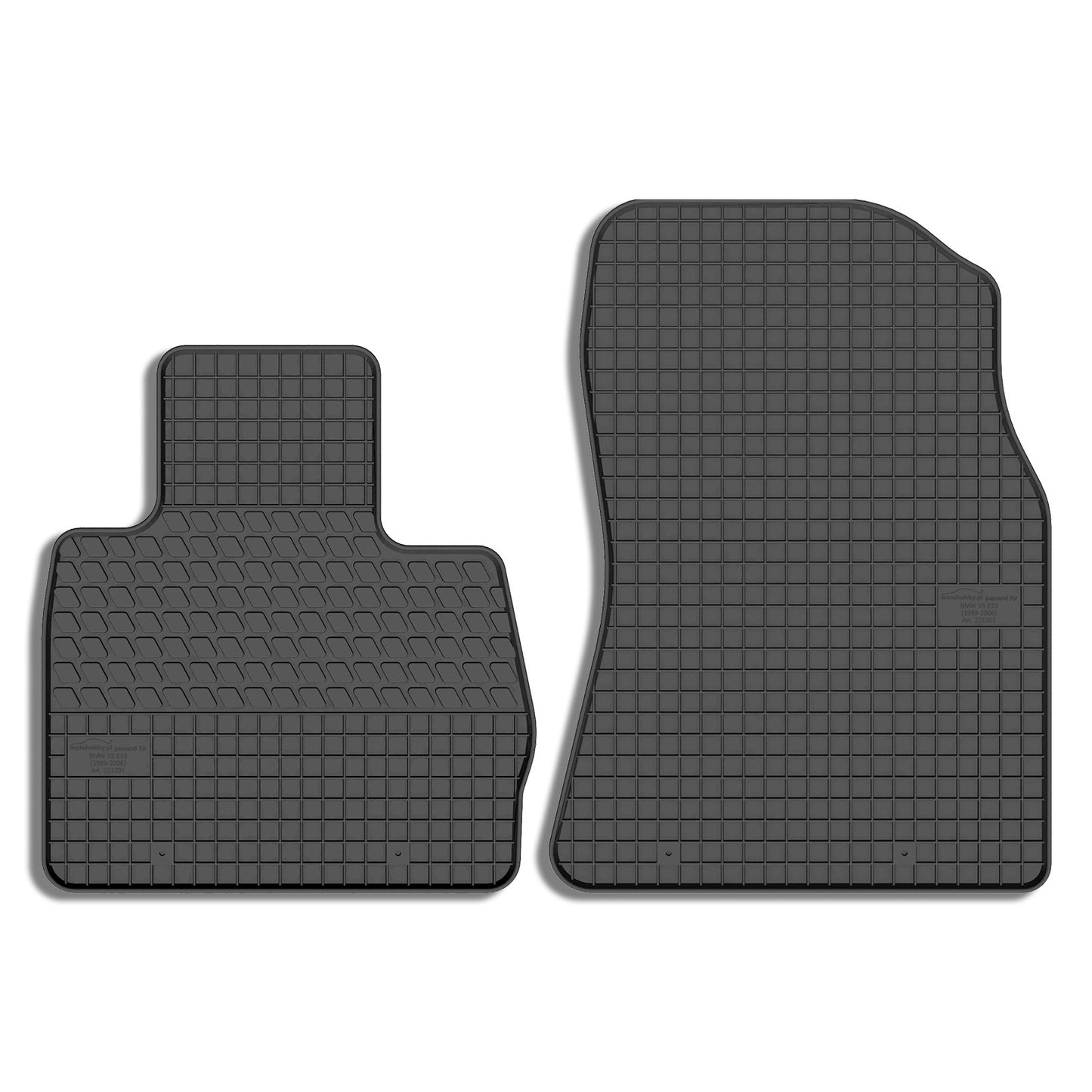 Motohobby Passform Gummi Fußmatten Set für BMW X5 E53 1999 - 2006