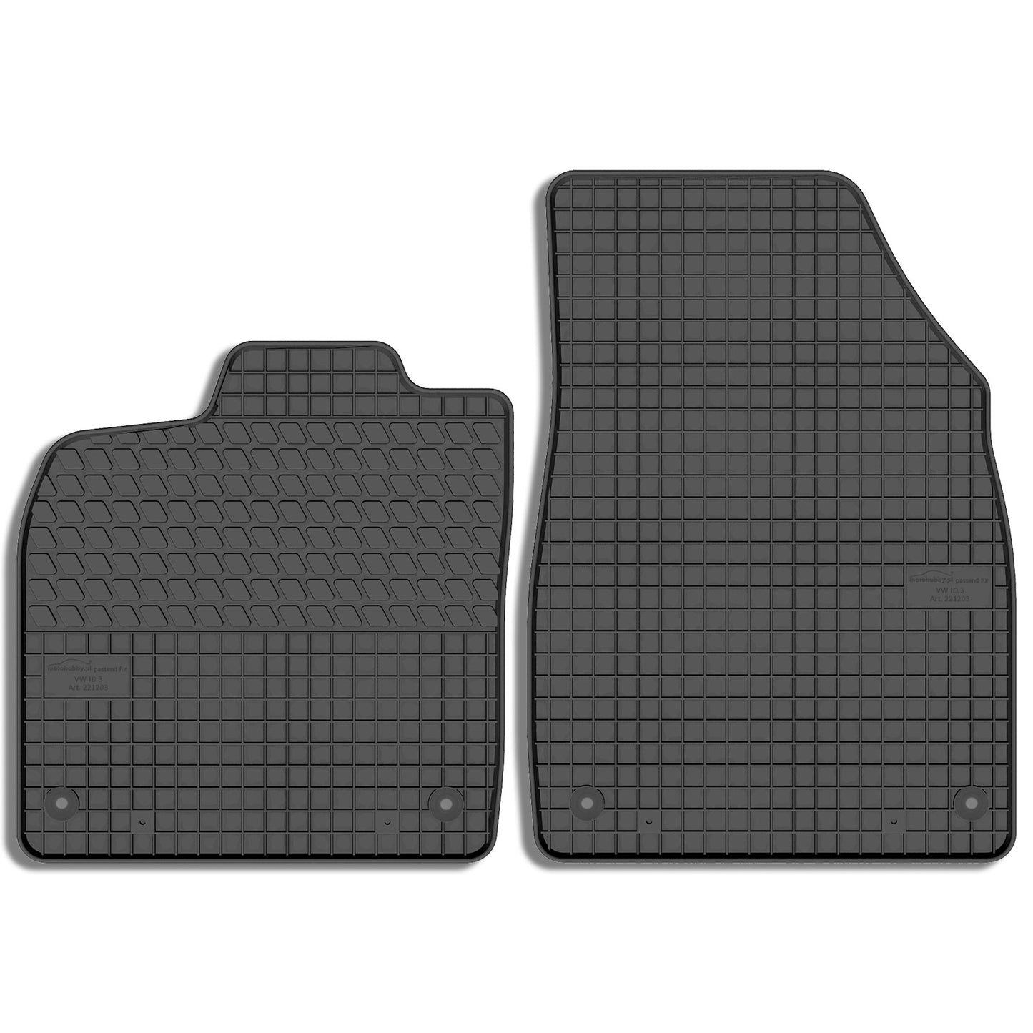 Motohobby Passform Gummi Fußmatten Set für Volkswagen ID.3 2019 - 2025